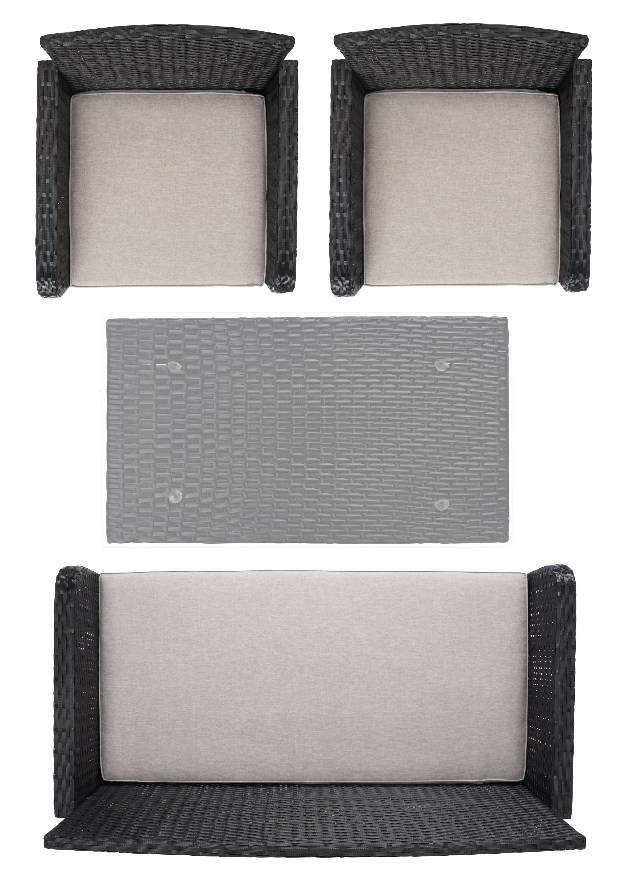 Safavieh PAT7505E Patio-Conversation-Sets - View #9