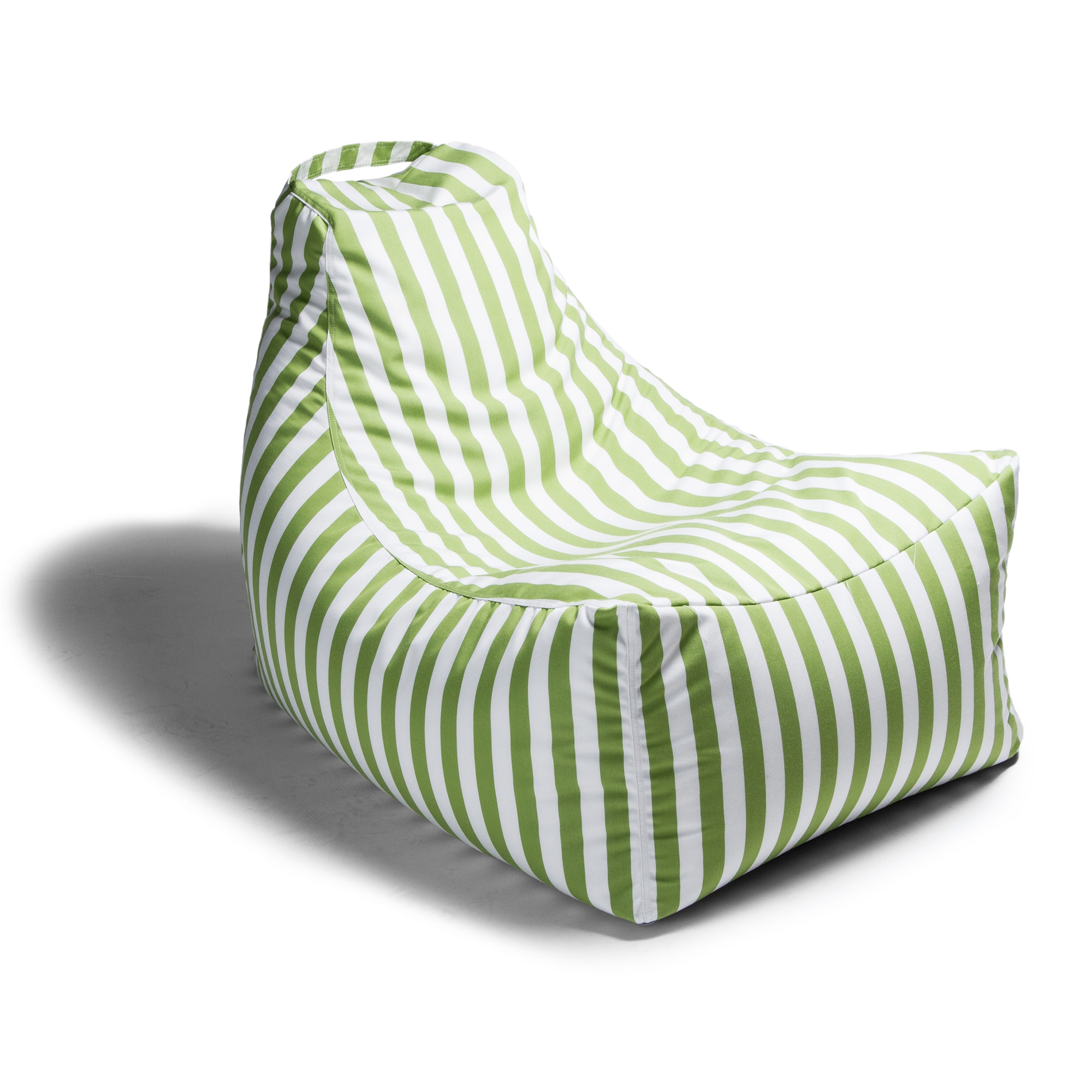 JAXX 16602713 Jaxx Outdoors Green Plastic Frame Stationary Conversation Chair with Green Sunfield Solid Seat