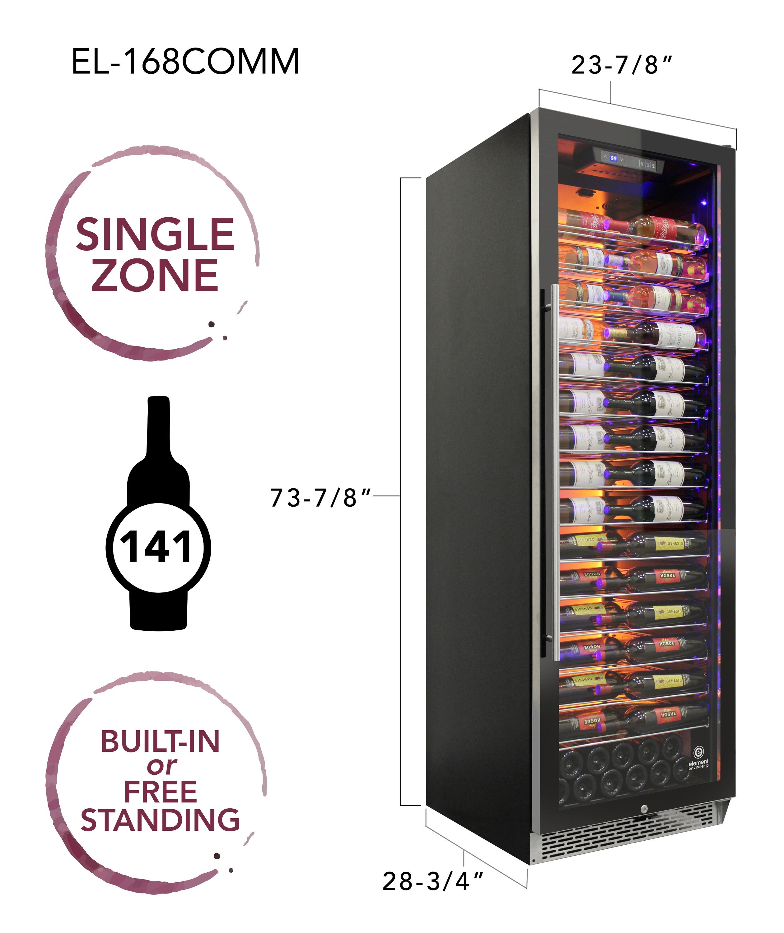 Vinotemp EL-168COMM-L Wine-Chillers - View #5
