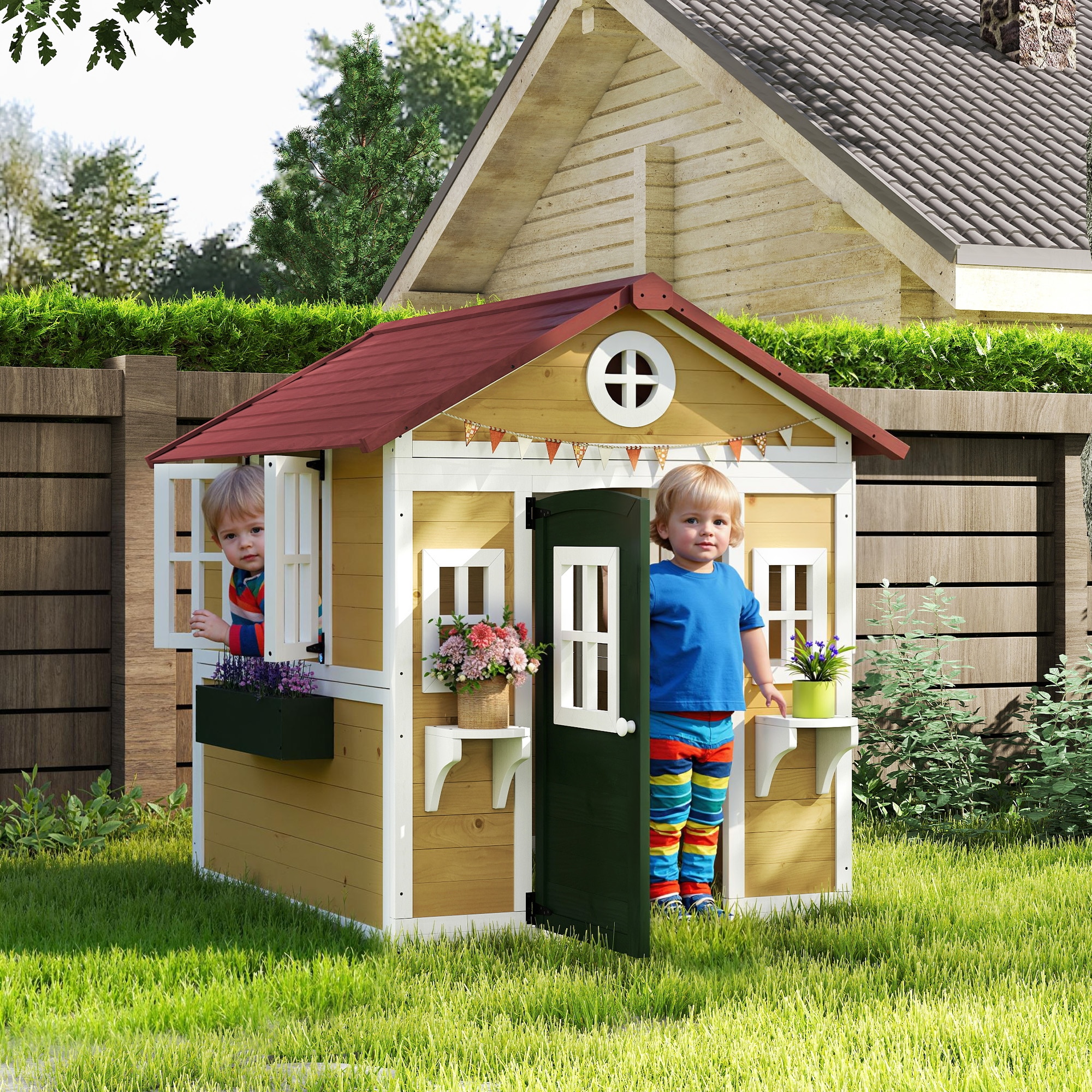 Outsunny 345-027V00BG playhouses - View #2