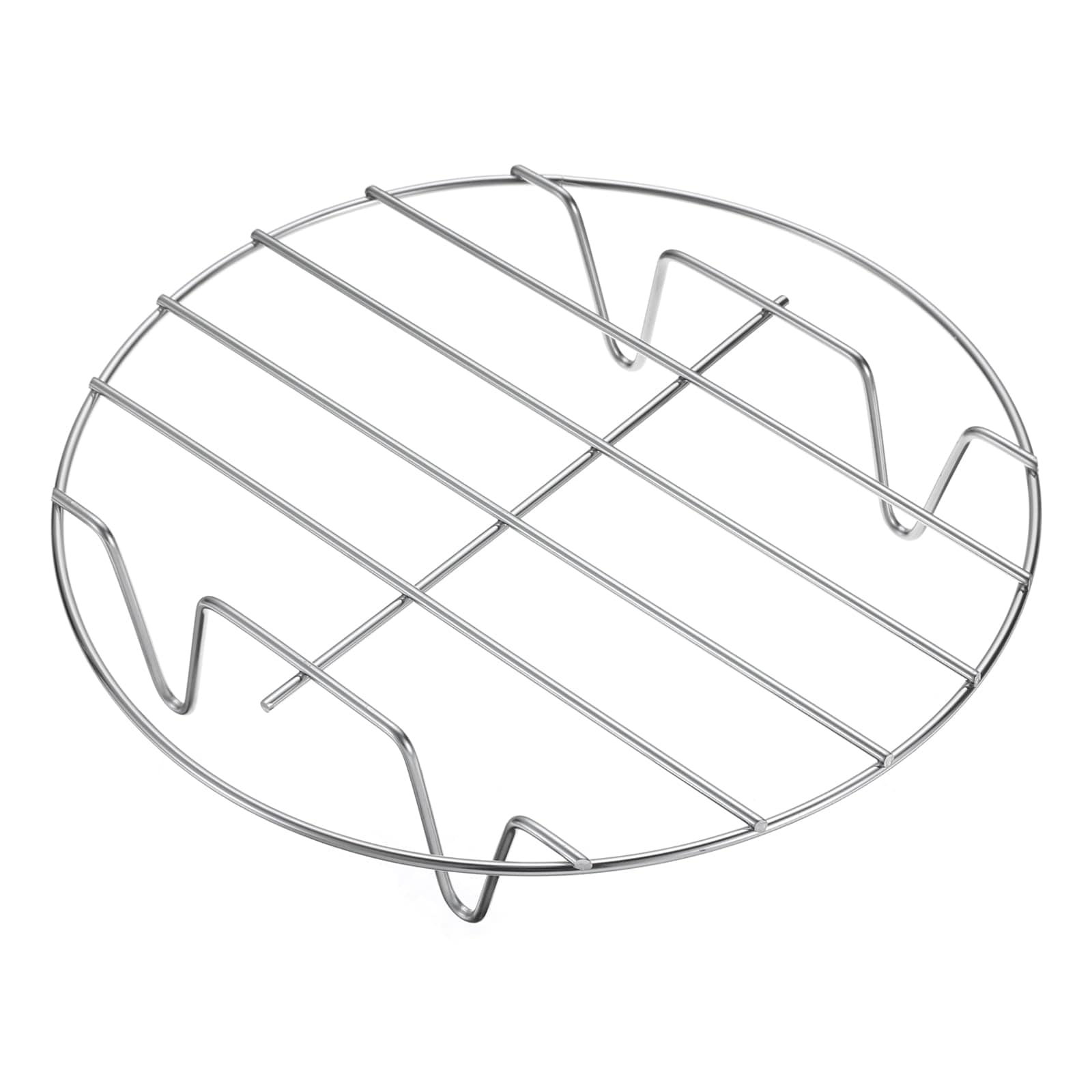 Aoibox  7 9 in Dia Stainless Steel Round Wire Cooking Cooling Rack 1 8 in Tall for Baking Canning Steaming
