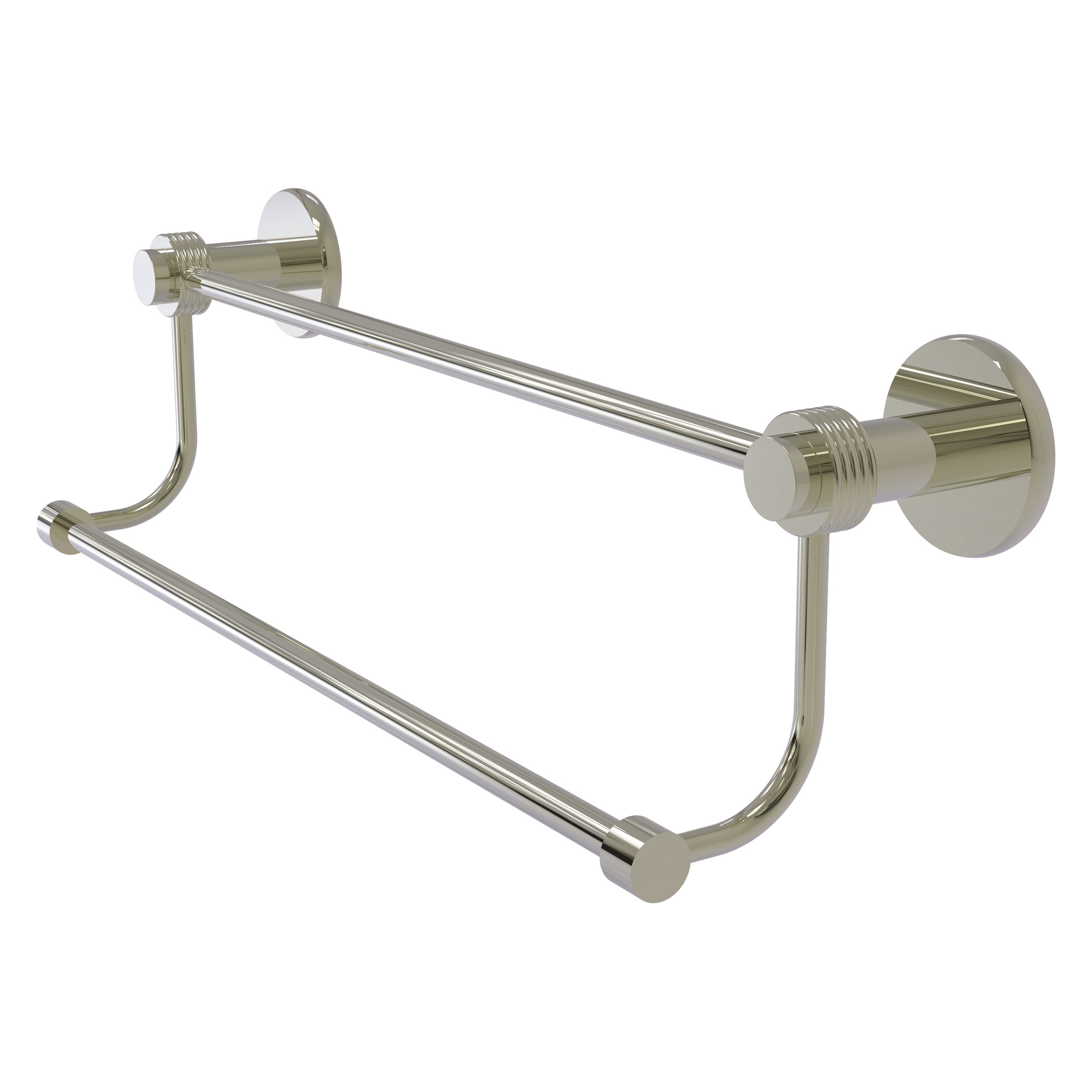 Allied Brass 9072G/18-PNI Mercury 18-in double Polished Nickel Wall mount Double Towel Bar