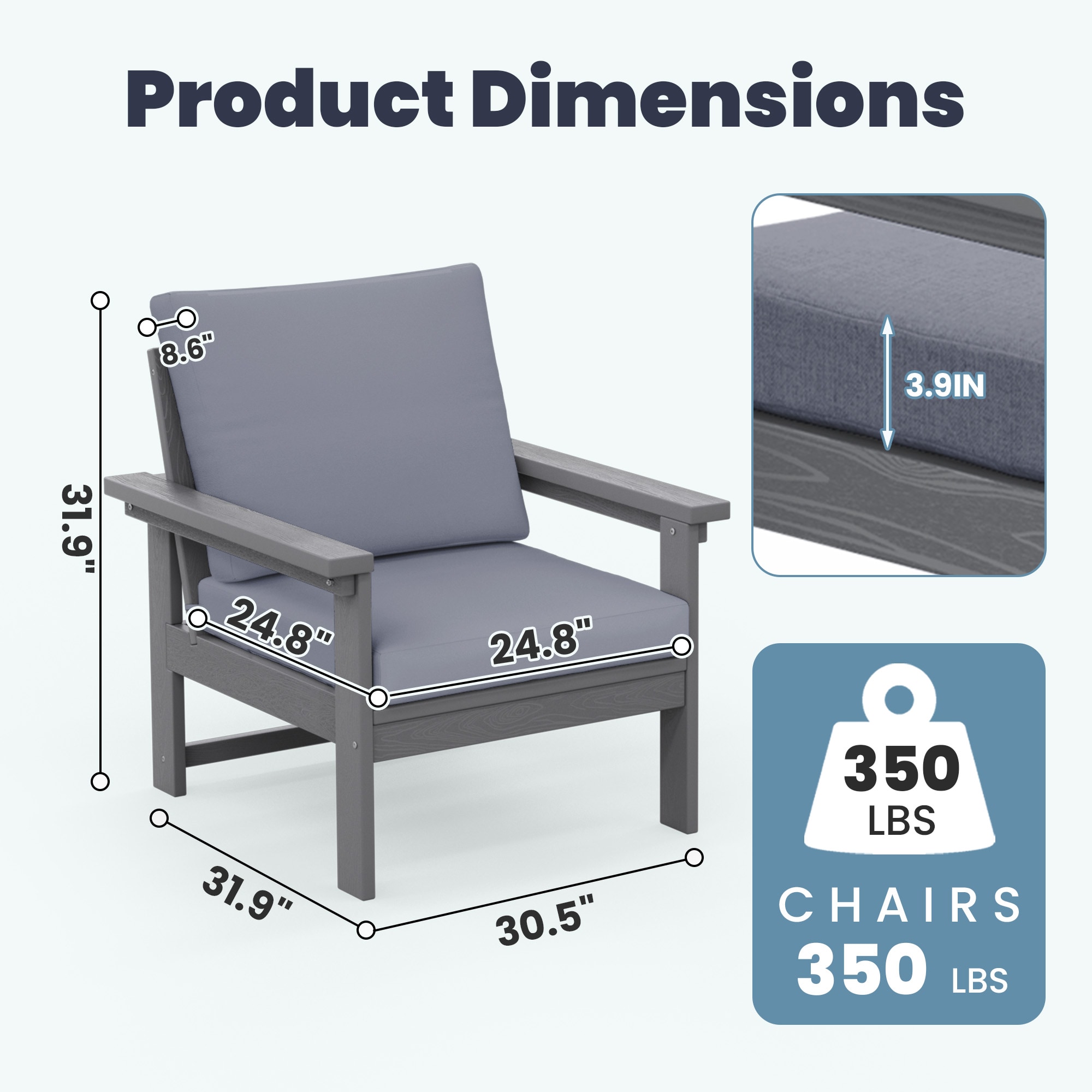 JEAREY PEZHSF06-GY Patio-Sofas-Daybeds - View #3