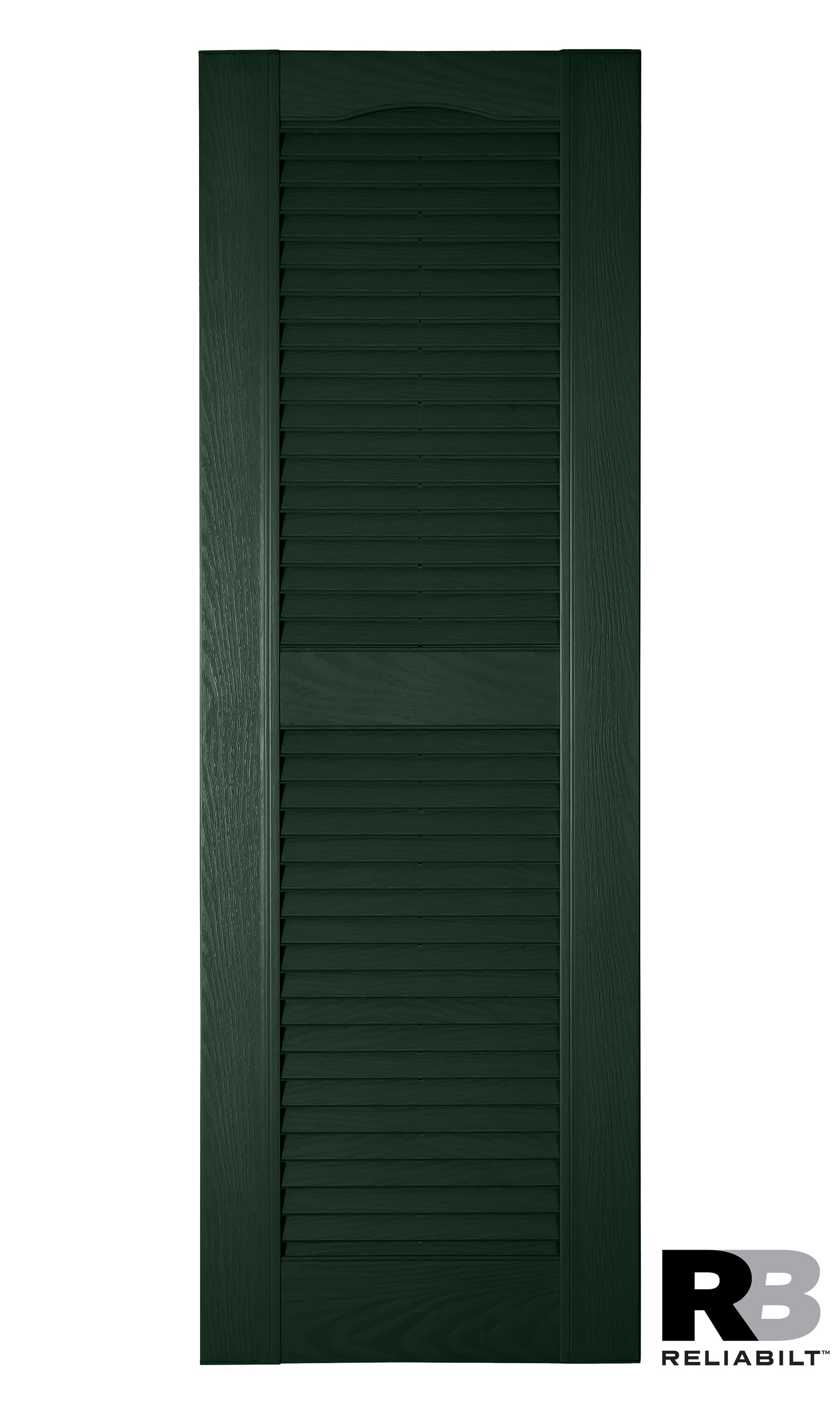 RELIABILT LVRCT1670331 16.25-in W x 70-in H Heritage Green Louvered Polypropylene Exterior Shutters ( 2 -Pack )
