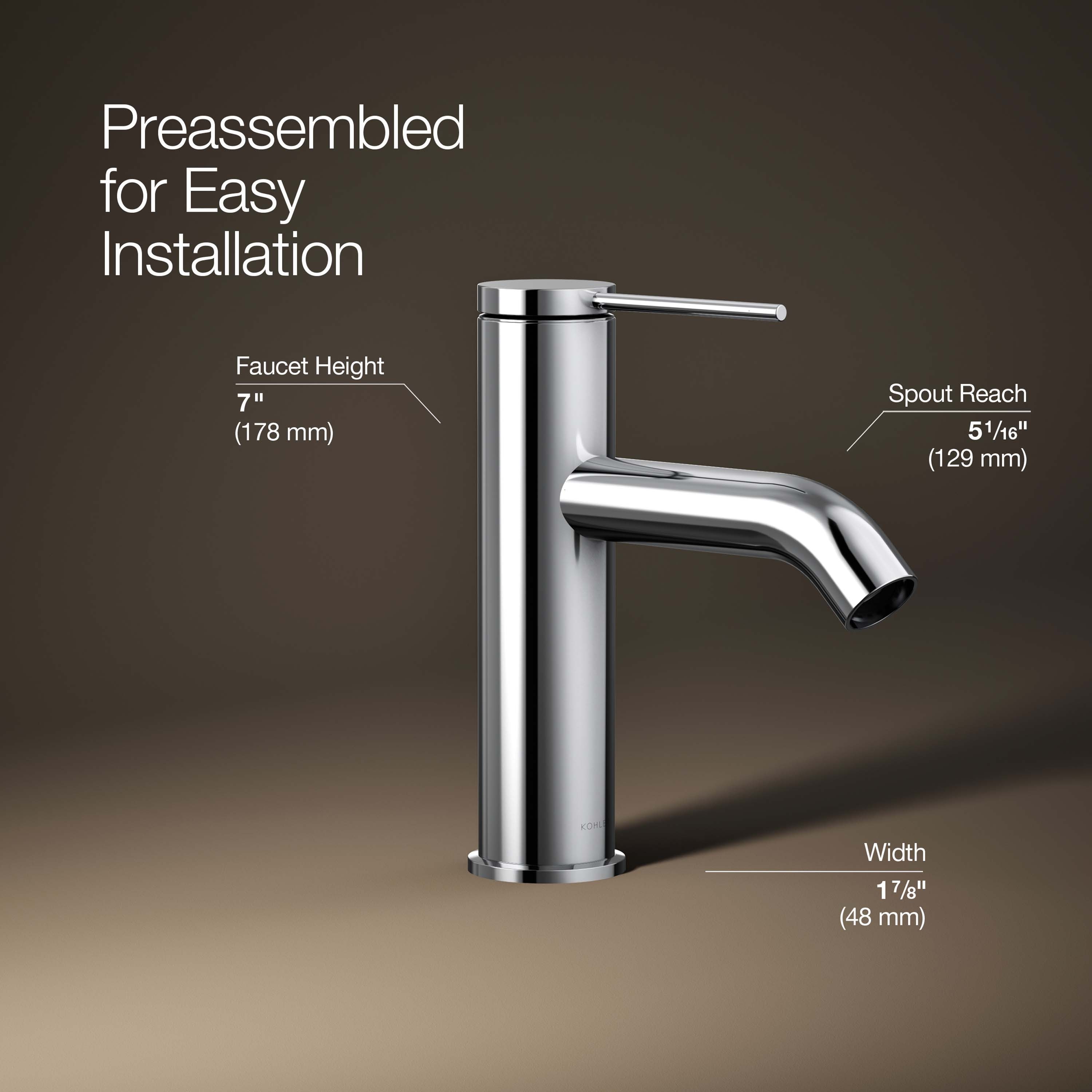 KOHLER K-77958-4A-CP Lavatory-Faucets - View #4