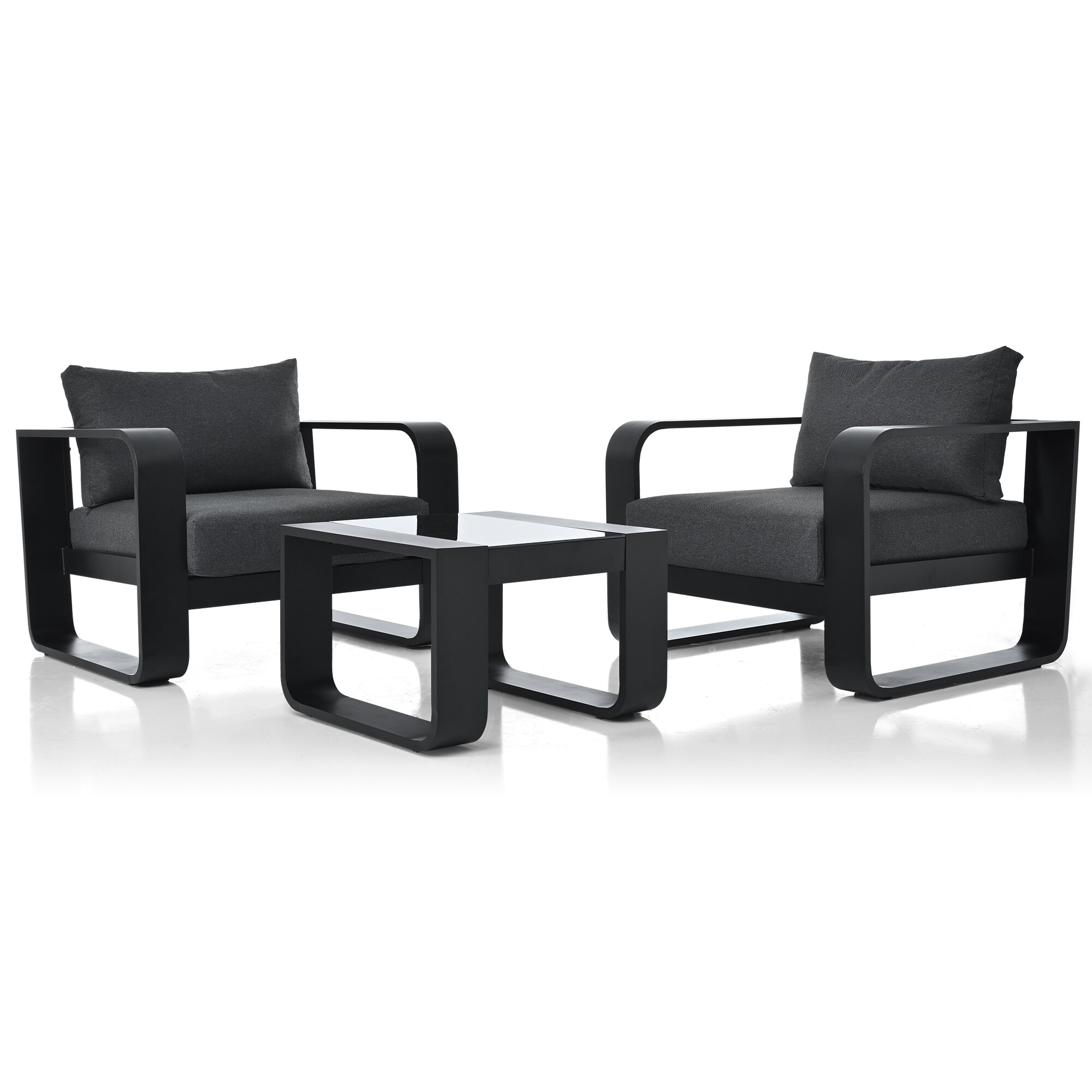 JIMSMAISON BOGOPCS01B-GR Patio-Conversation-Sets - View #2