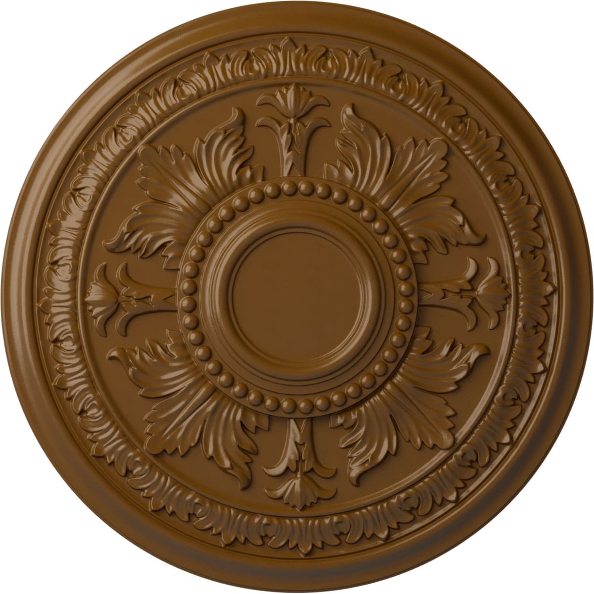 Ekena Millwork CM30TESTF Tellson 30.625-in W x 30.625-in L Painted Smokey Topaz Polyurethane Whole Ceiling Medallion