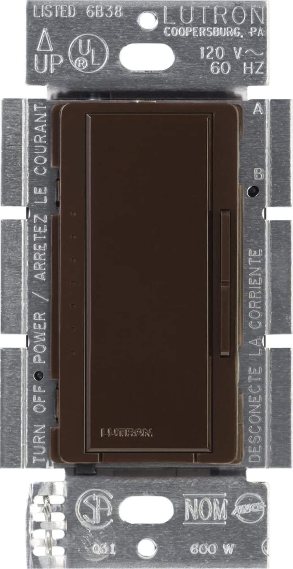 Lutron Maestro Single-pole Touch Light Dimmer Switch, Brown MAELV-600-BR Sansujyuku sansujyuku.com