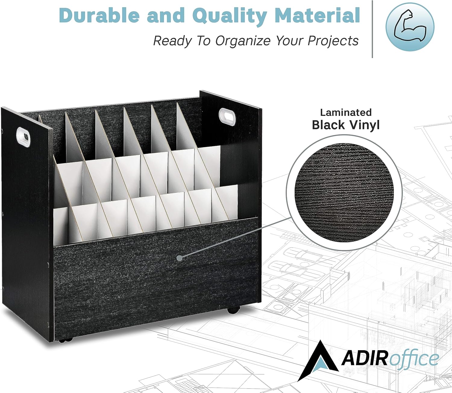 AdirOffice 625-BLK-KIT1 Office-Accessories - View #9