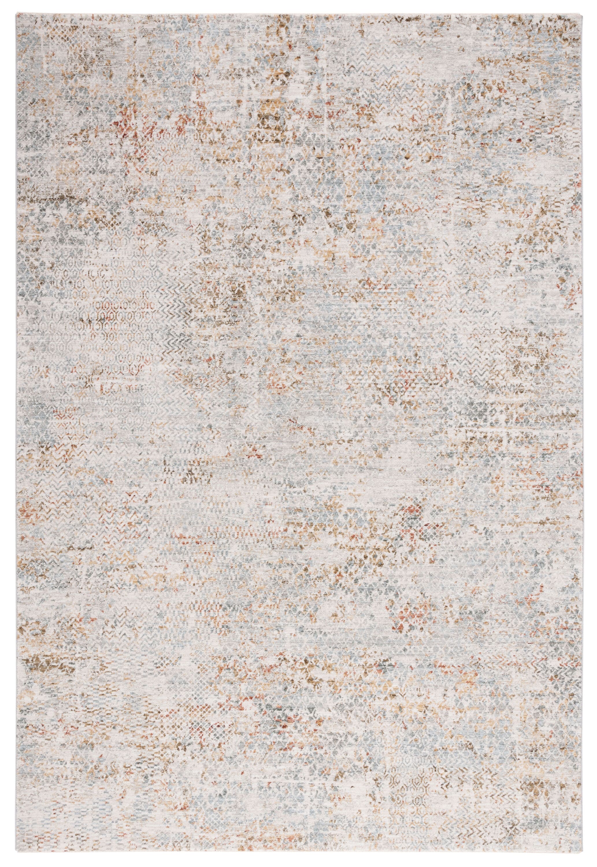 Adrianna Blue and Gold Reversible Synthetic 4' x 6' Area Rug
