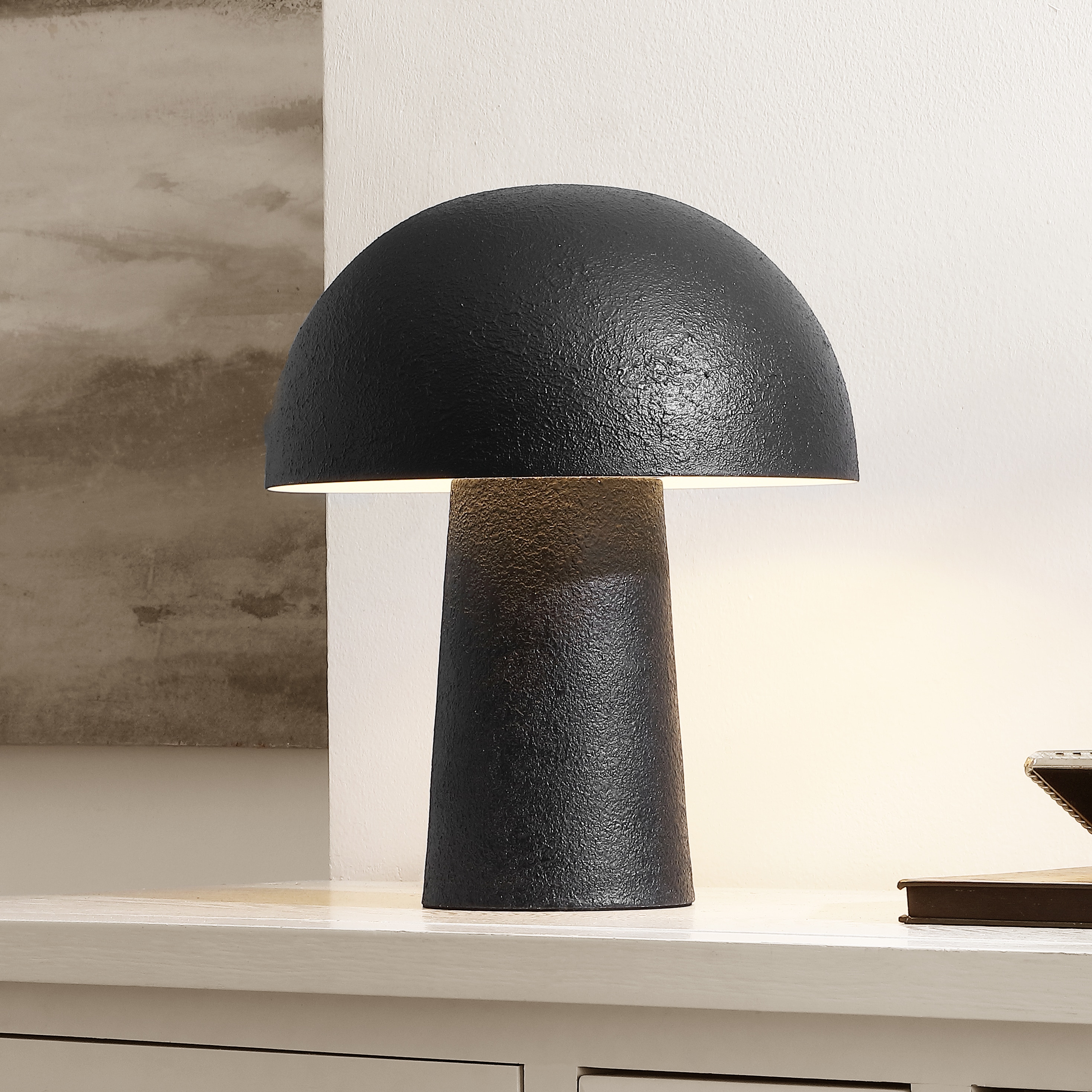 Safavieh TBL4550A Table Lamps 12-in Black LED Incandescent Table Lamp with Metal Shade