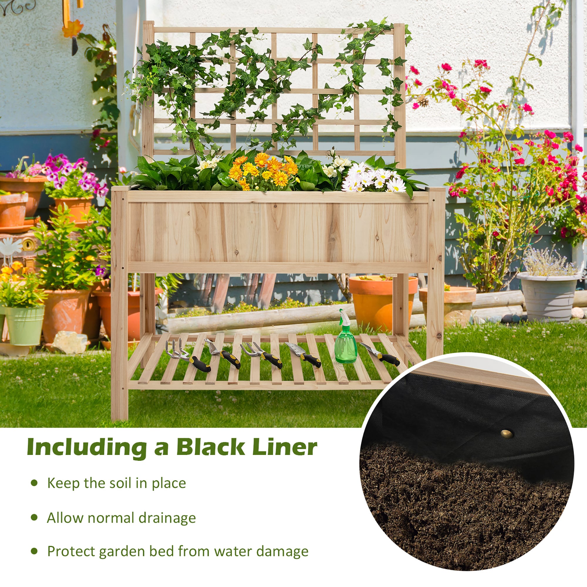 Costway LWS00601 Raised-Planter-Boxes - View #4
