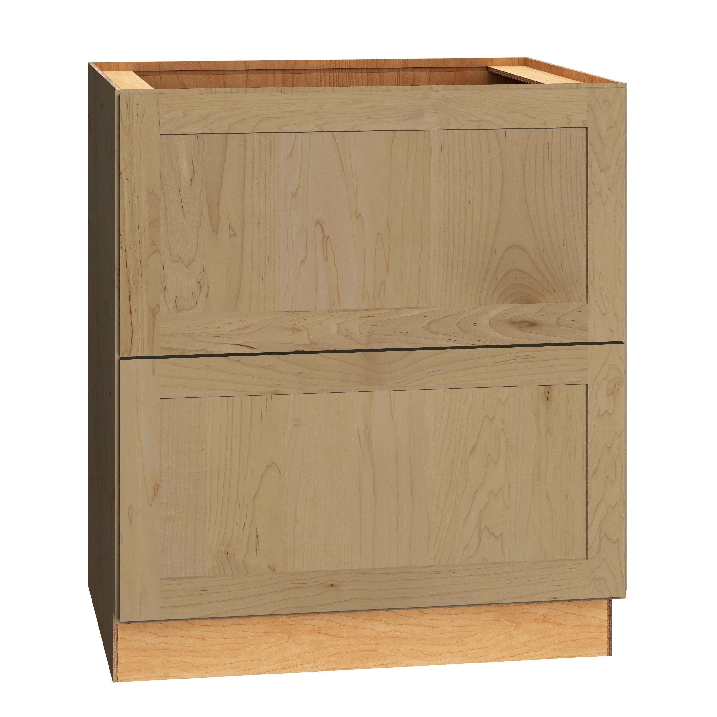 Diamond Express 62K-2DB30 Jamestown 30-in W x 34.5-in H x 24-in D Coastline Brown 2 -Drawers Drawer Base Fully assembled Plywood Cabinet (Recessed Panel Shaker)