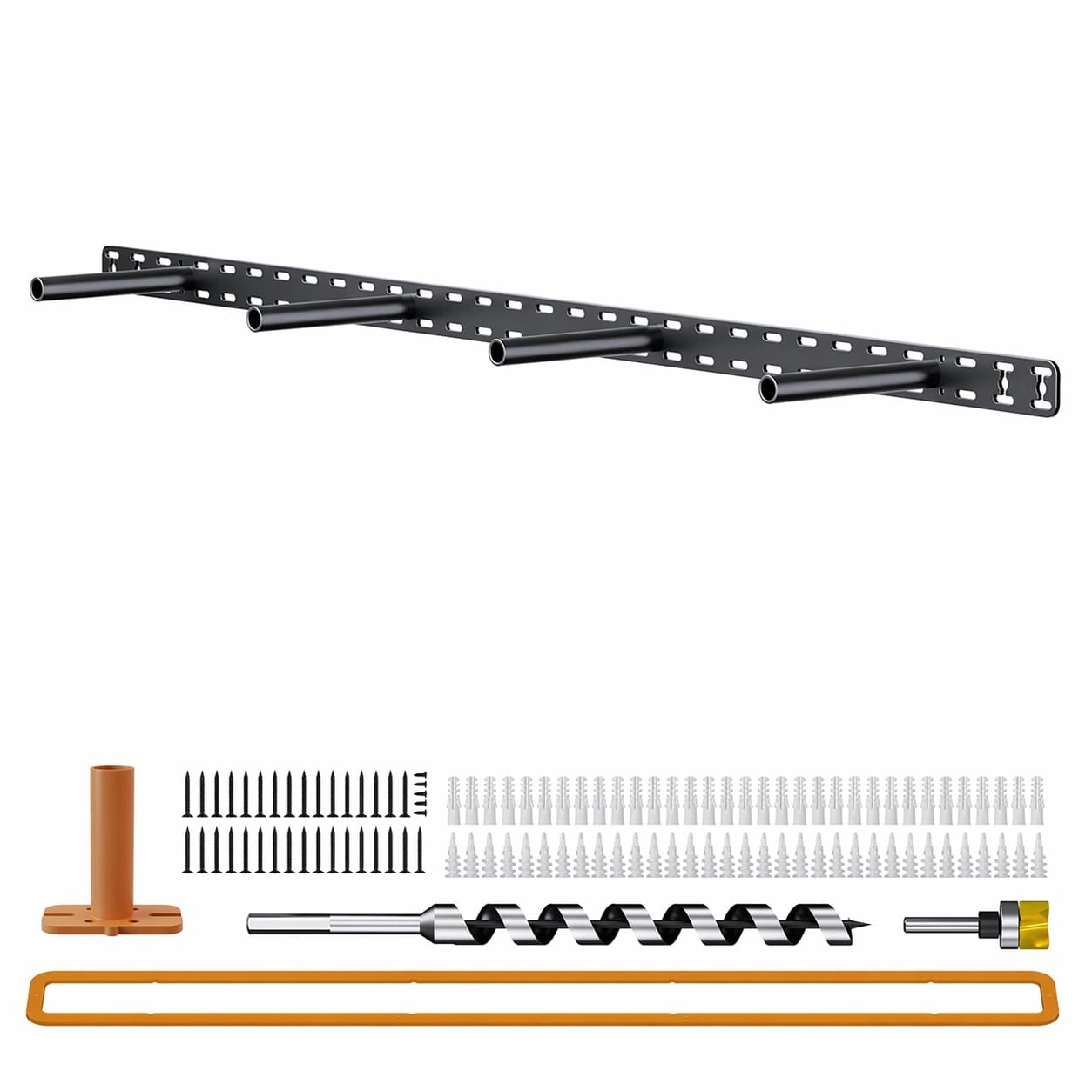 Aoibox  43 x 8 x 1 5 in Heavy Duty Invisible Floating Shelf Bracket with Installation Tools and Hardware for Shelves