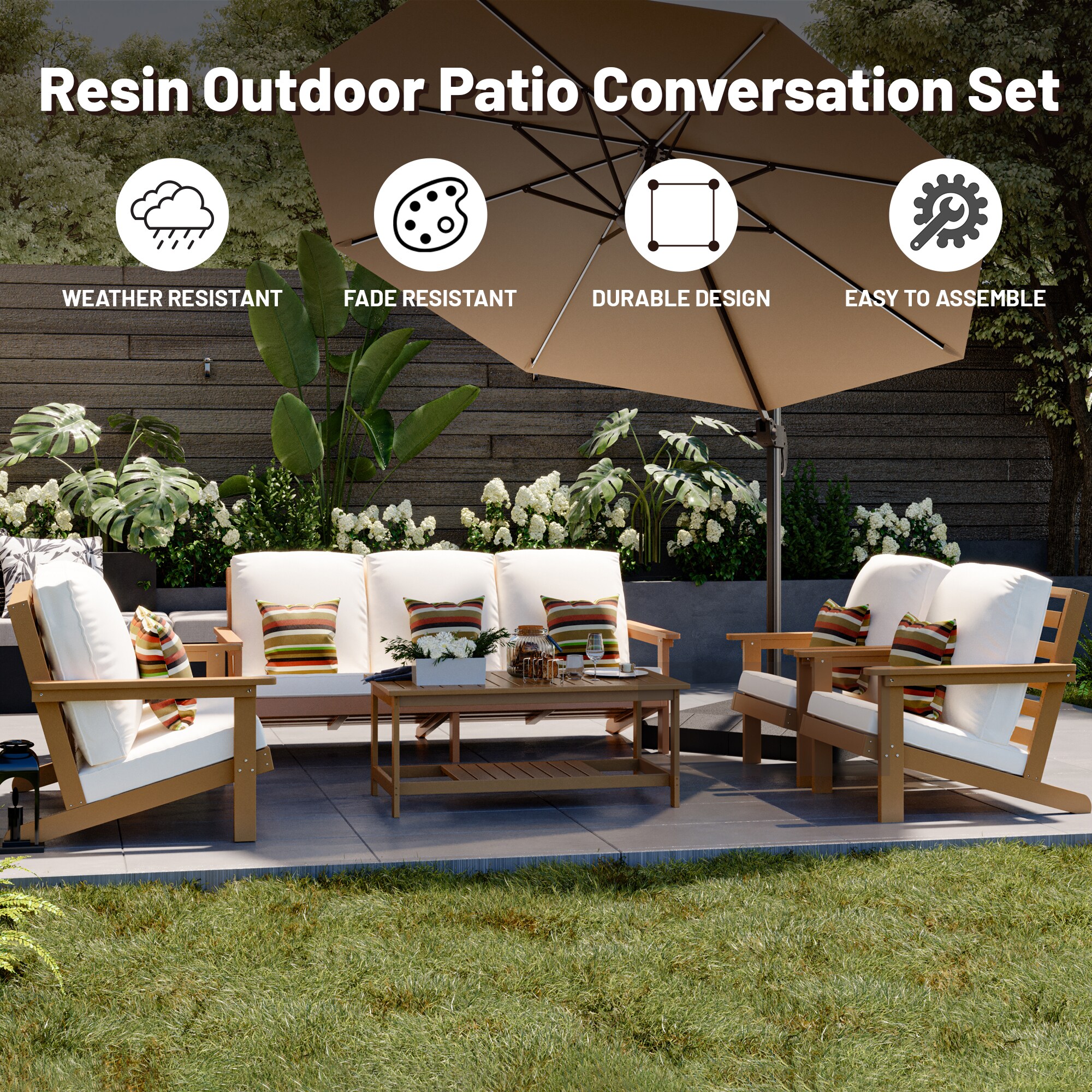 Clihome CL-H6311-42SD Patio-Conversation-Sets - View #10