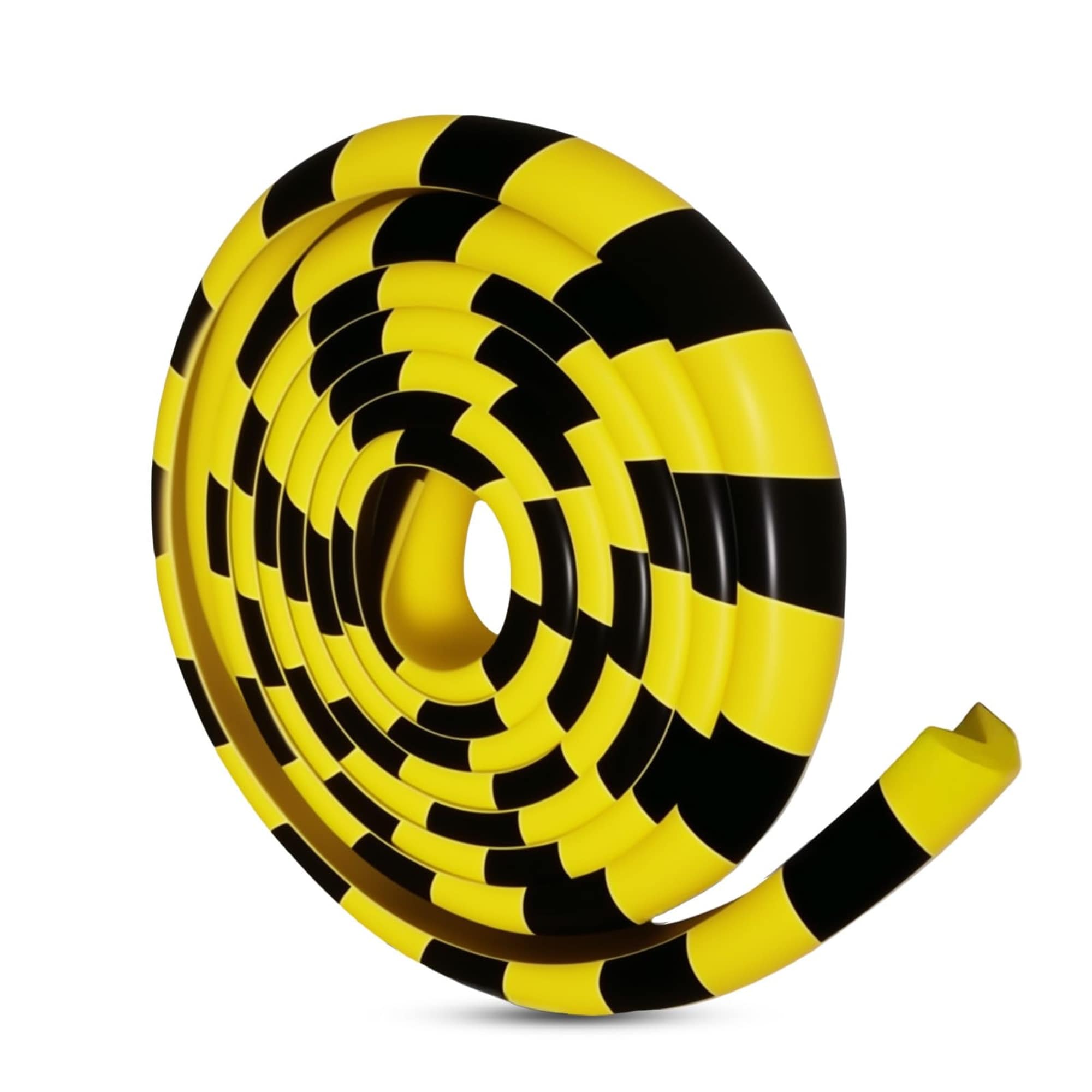 Angel Sar 16.4FT Yellow Black Foam Wall Edge Corner Guards Self Adhesive Backing for Garage Walls Shelves Corners Equipment Protection