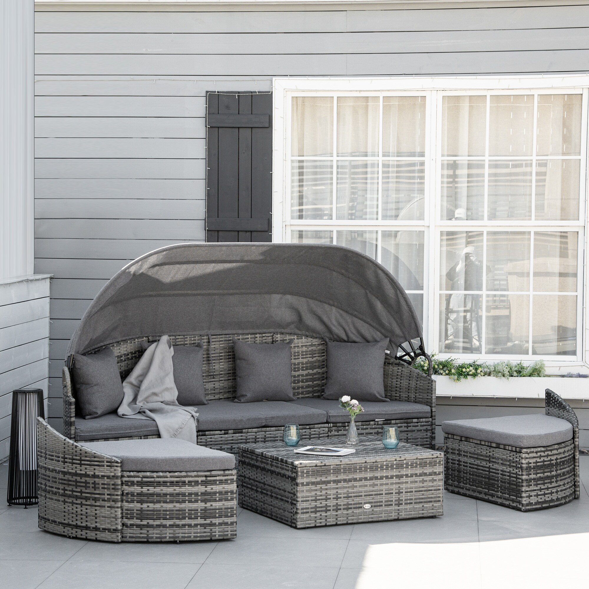 Outsunny 862-048LG Patio-Conversation-Sets - View #2