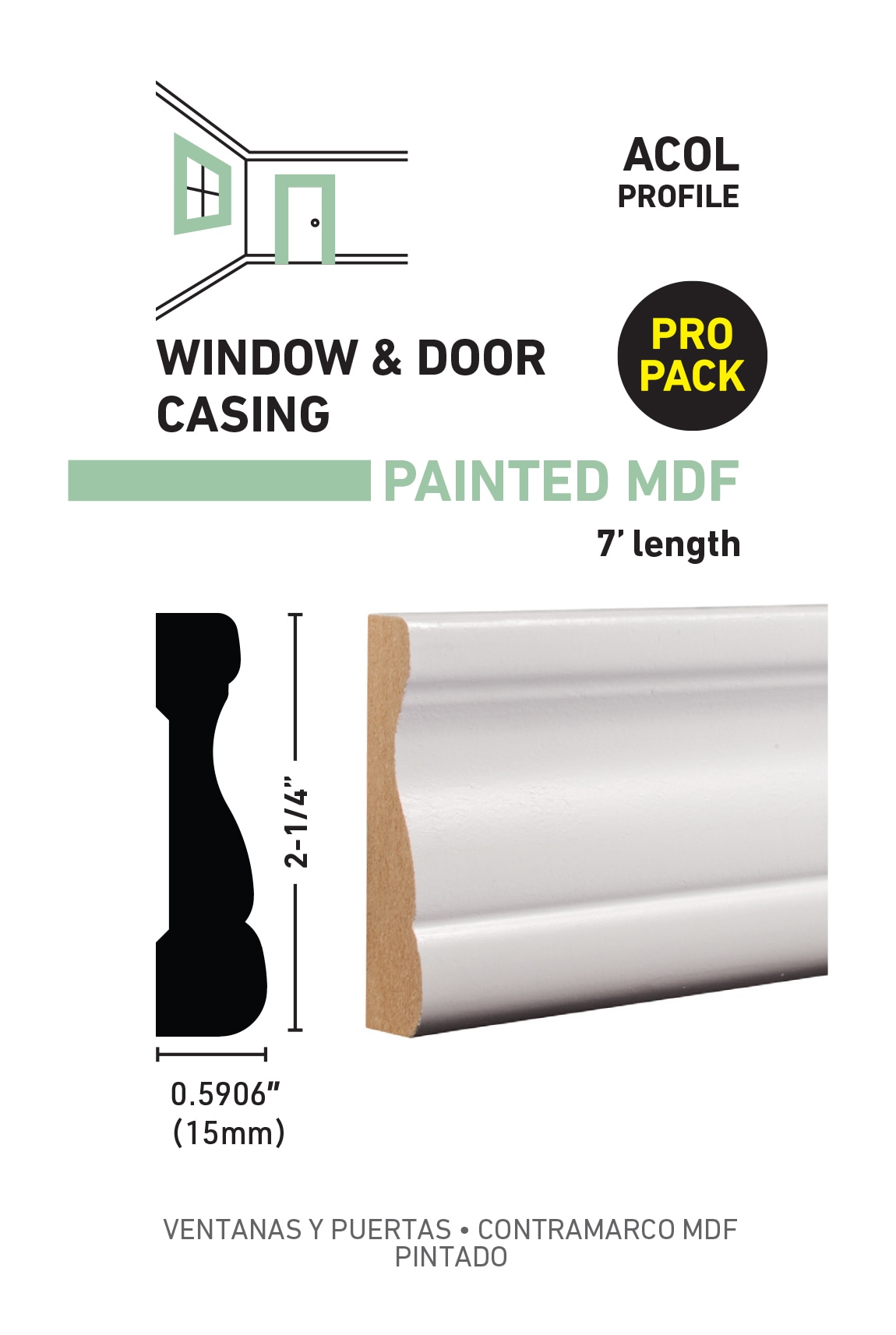 allen + roth L042145W07FBDL Window-Door-Casings - View #3