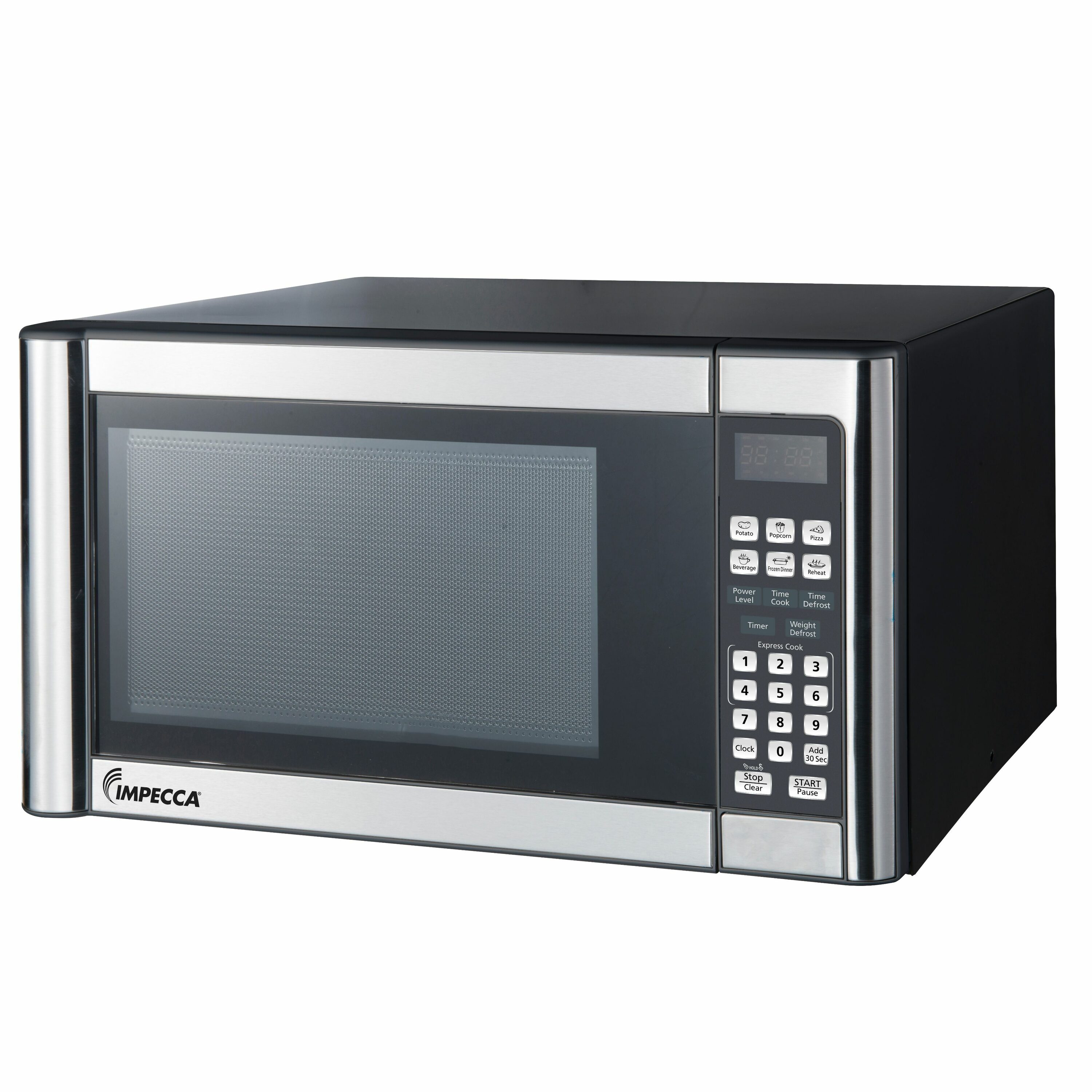 Hamilton Beach 1.6 Cu.Ft Black Stainless Steel Digital Microwave Oven