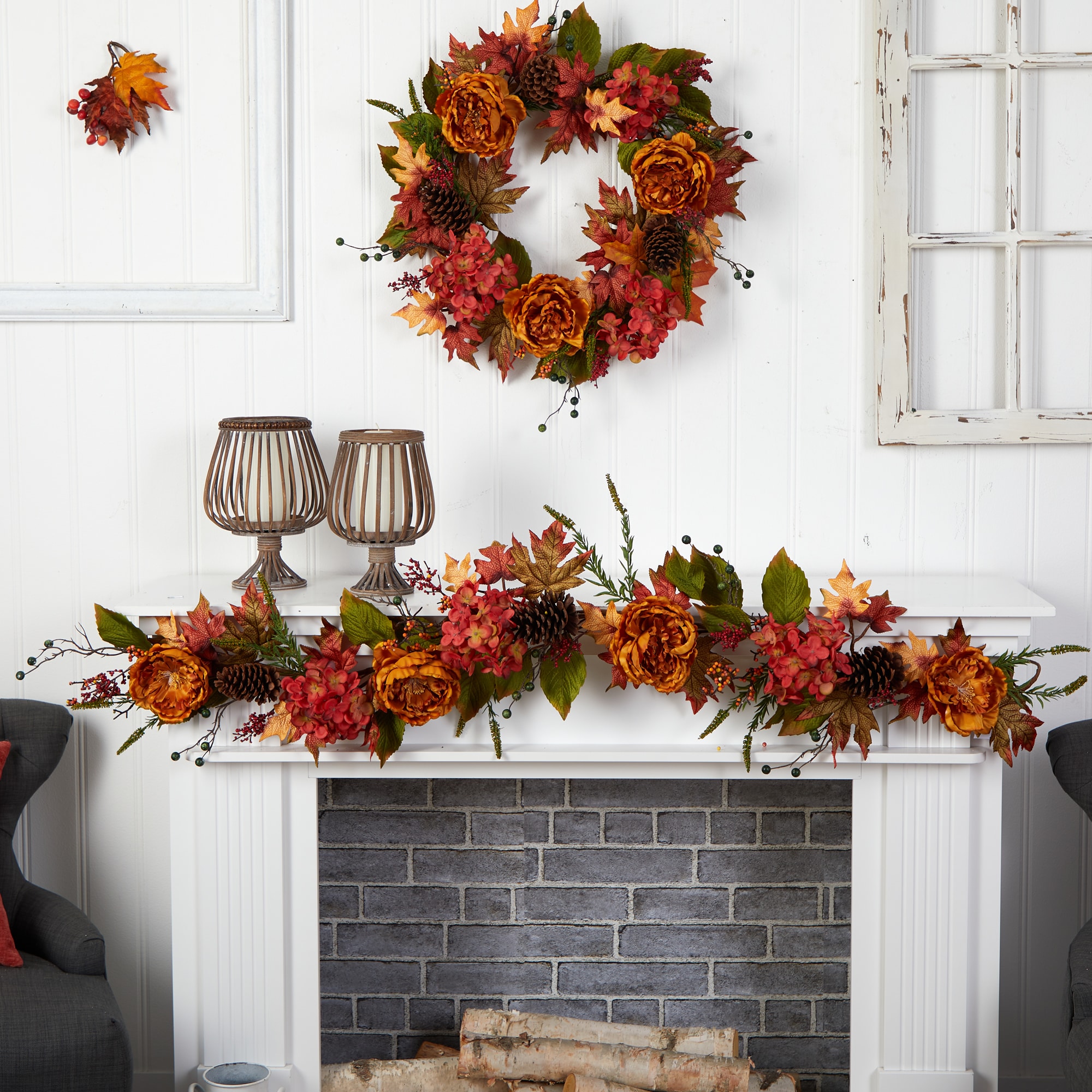 Nearly Natural W1230 Artificial-Thanksgiving-Wreaths - View #4