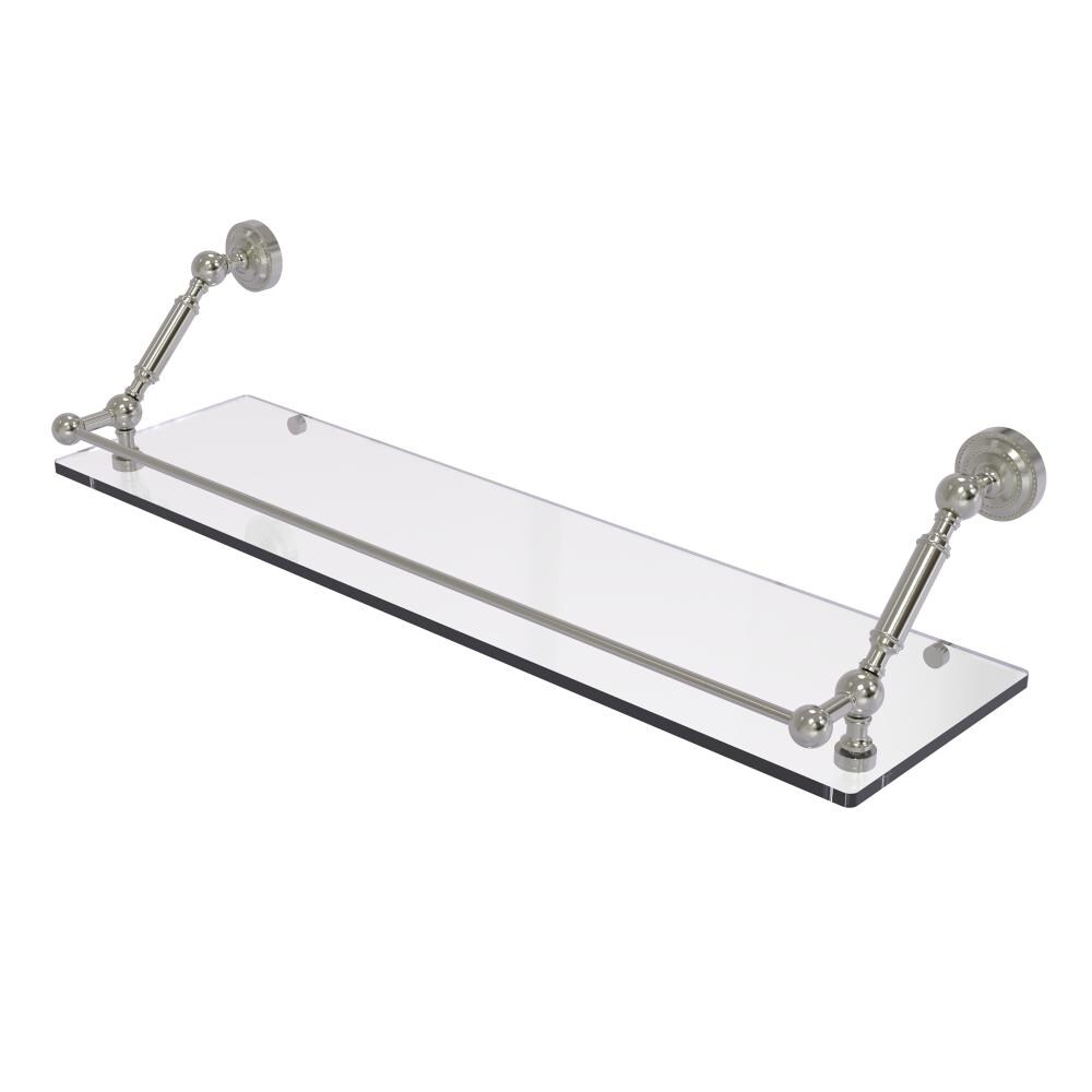 Allied Brass DT-1-30-GAL-SN Dottingham Satin Nickel Wall mount Bathroom Shelf ( 30-in x 7.3-in x 8-in )