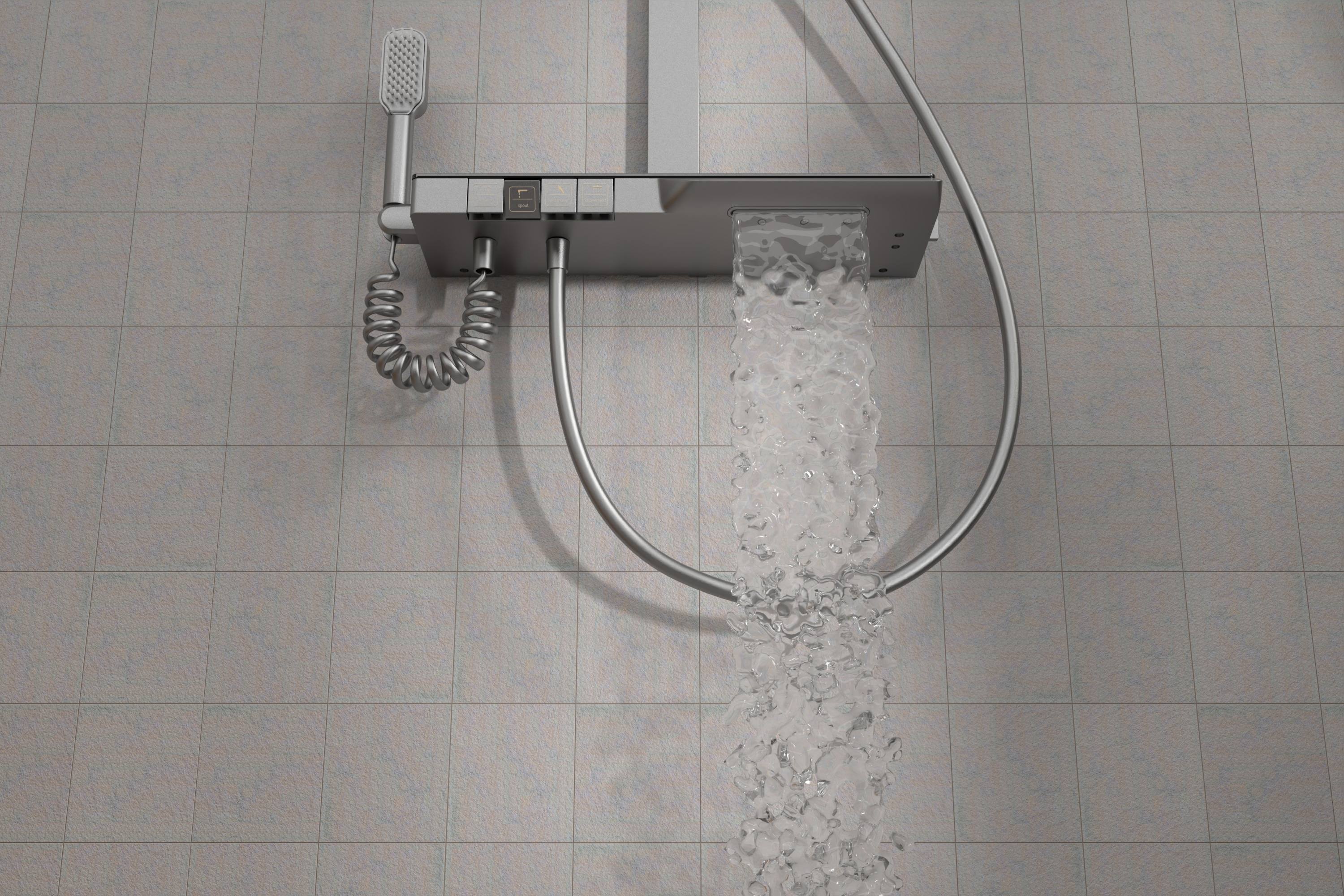 WELLFOR CR-P-12-3W02BN Showerhead-Bar-Panels - View #8