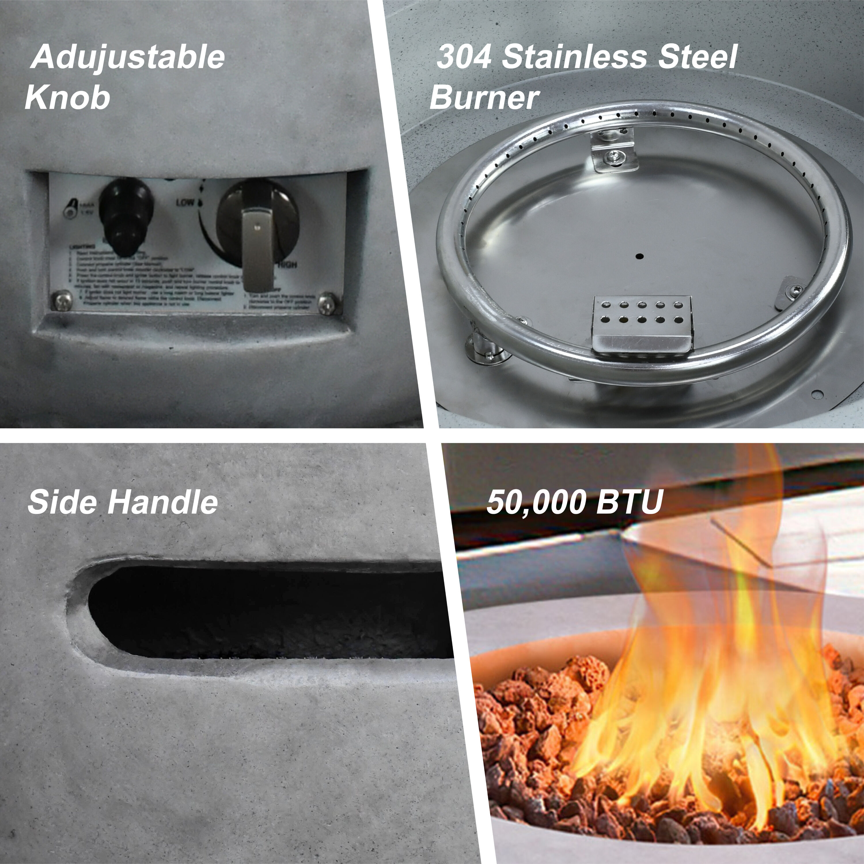 KANTE A-B01-80021 Outdoor-Gas-Firepits - View #2