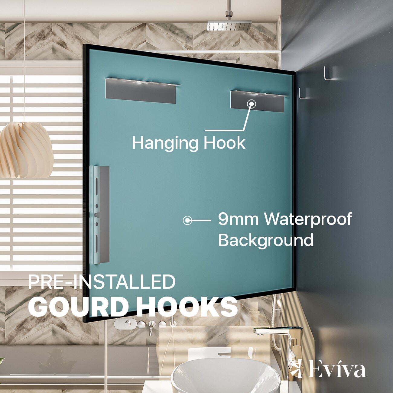Eviva EVMR-36X30-BLK Decor-Mirrors - View #6