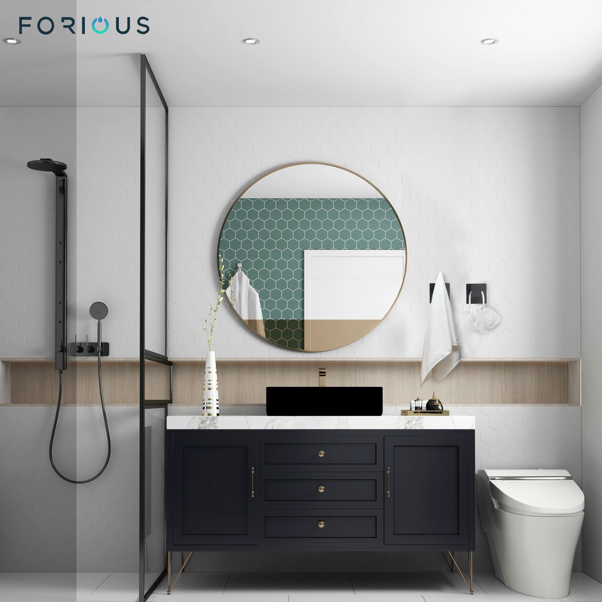 FORIOUS LL0222B-2 Robe-Hooks - View #6