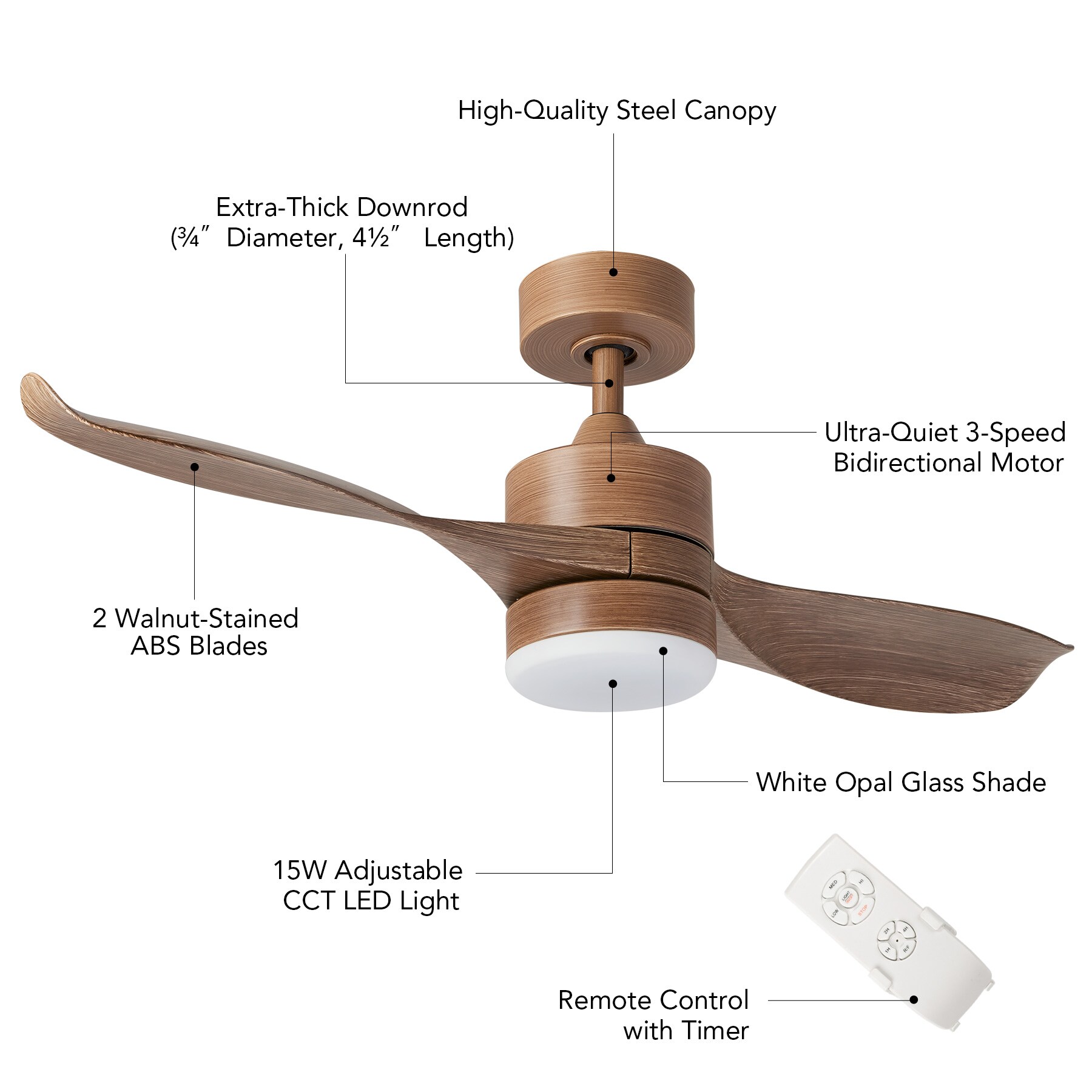 CO-Z CFN-1020-NW Ceiling-Fans - View #2