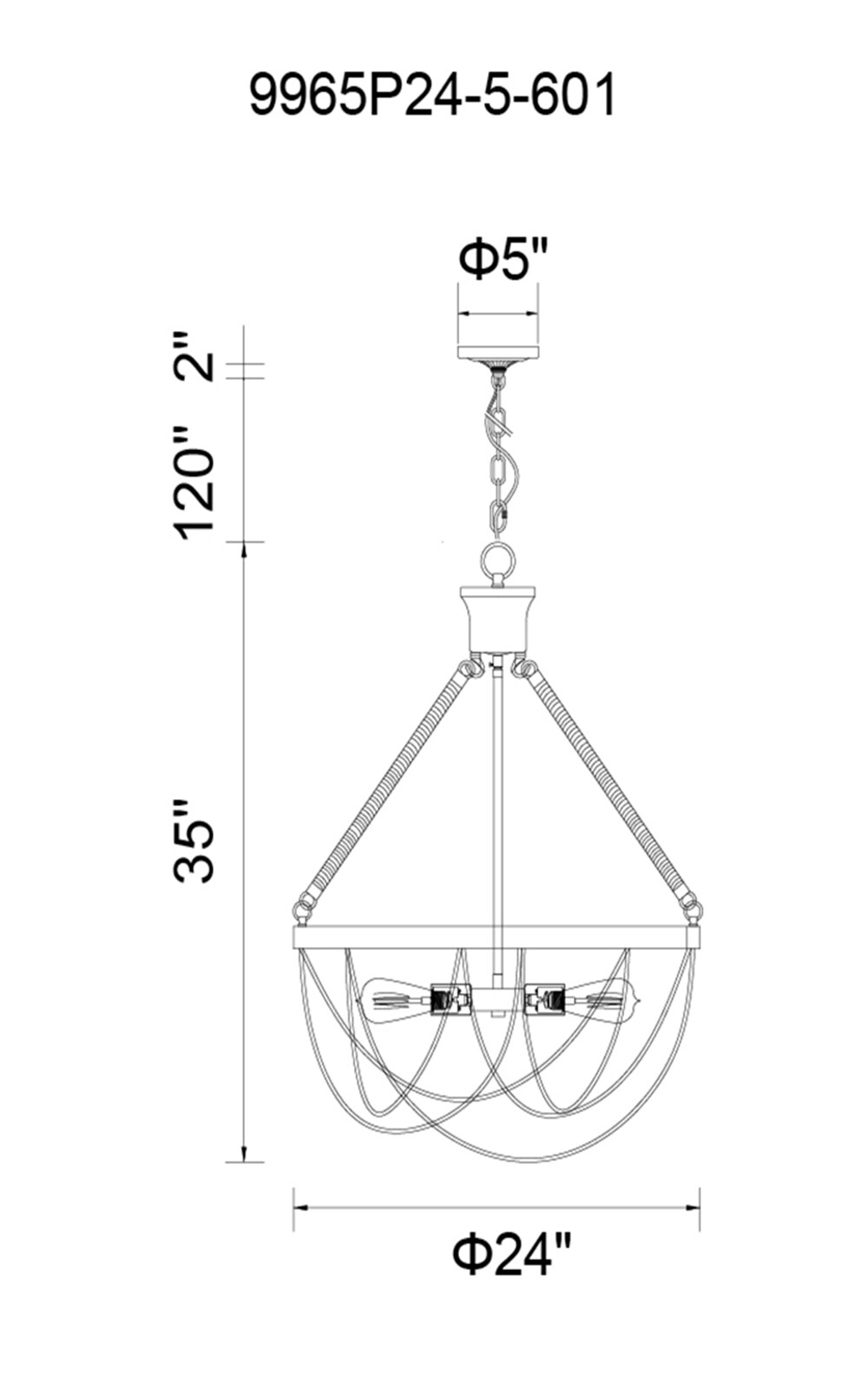 CWI Lighting 9965P24-5-601 b090015 - View #6