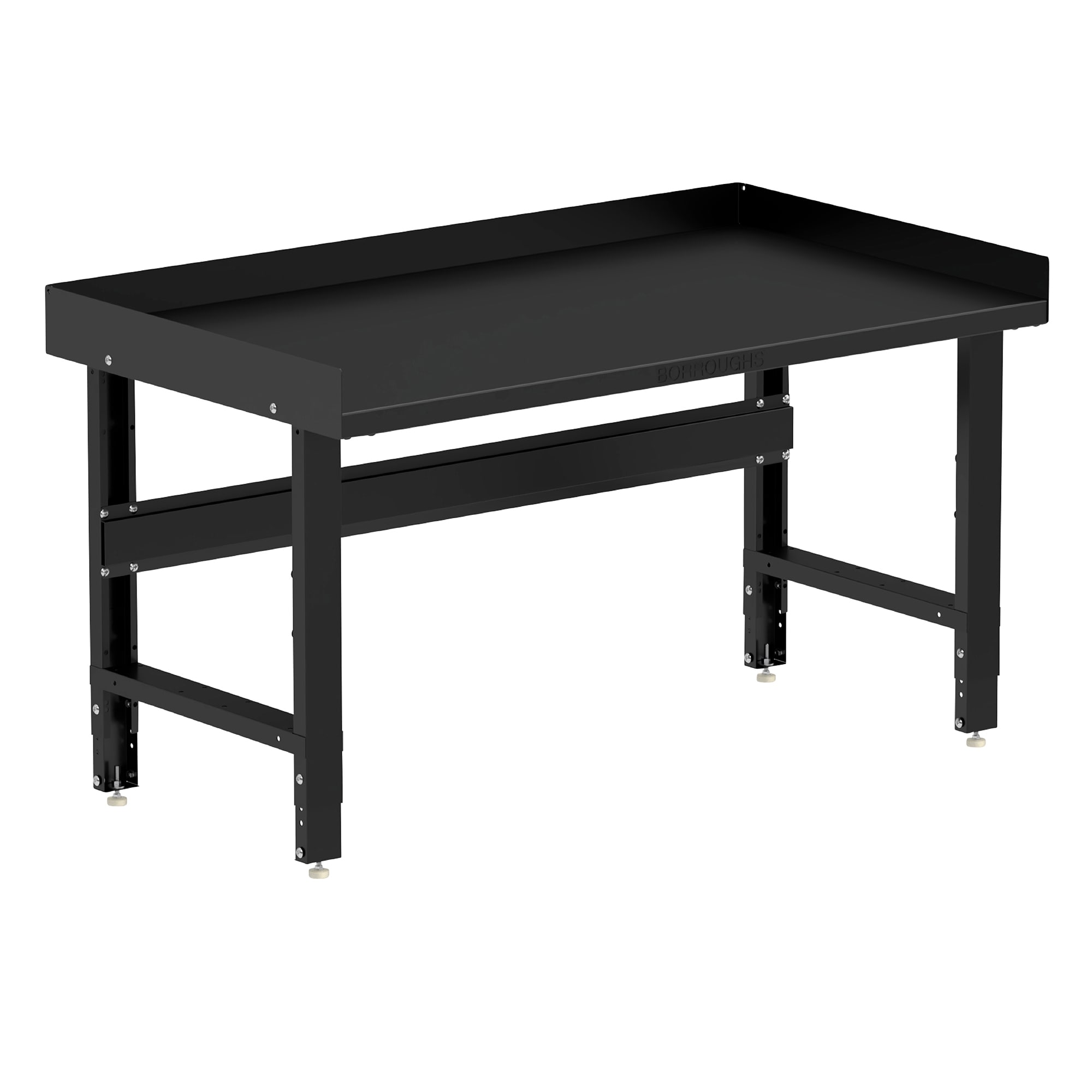 Borroughs 60-in L x 30.75-in H Powder Coated Finish Steel Adjustable Height Work Bench E1-WB6034PD-B Sansujyuku sansujyuku.com