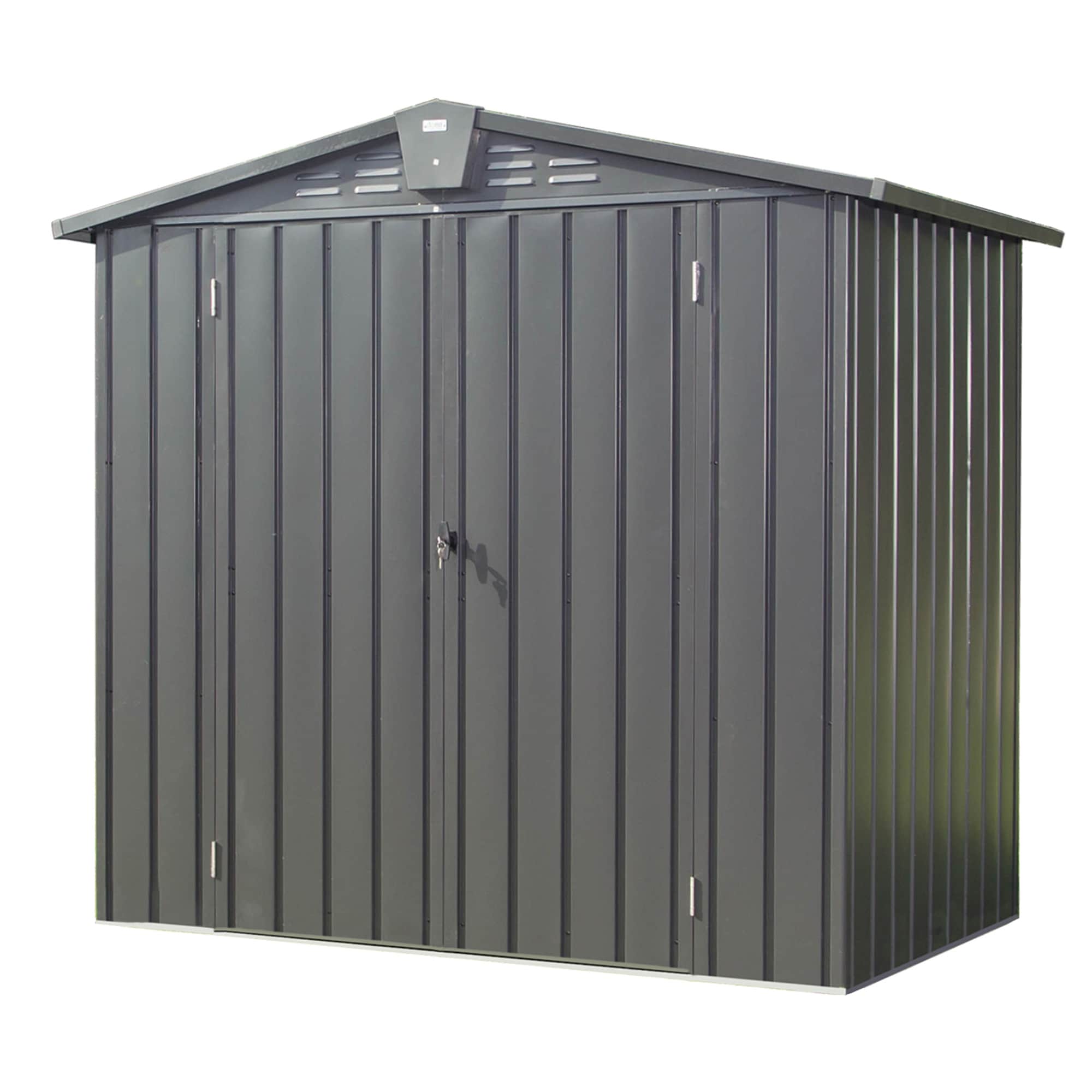 Clihome CL-DOLS030 4.2-Feet x 6.5-Feet Galvanized steel Storage Shed