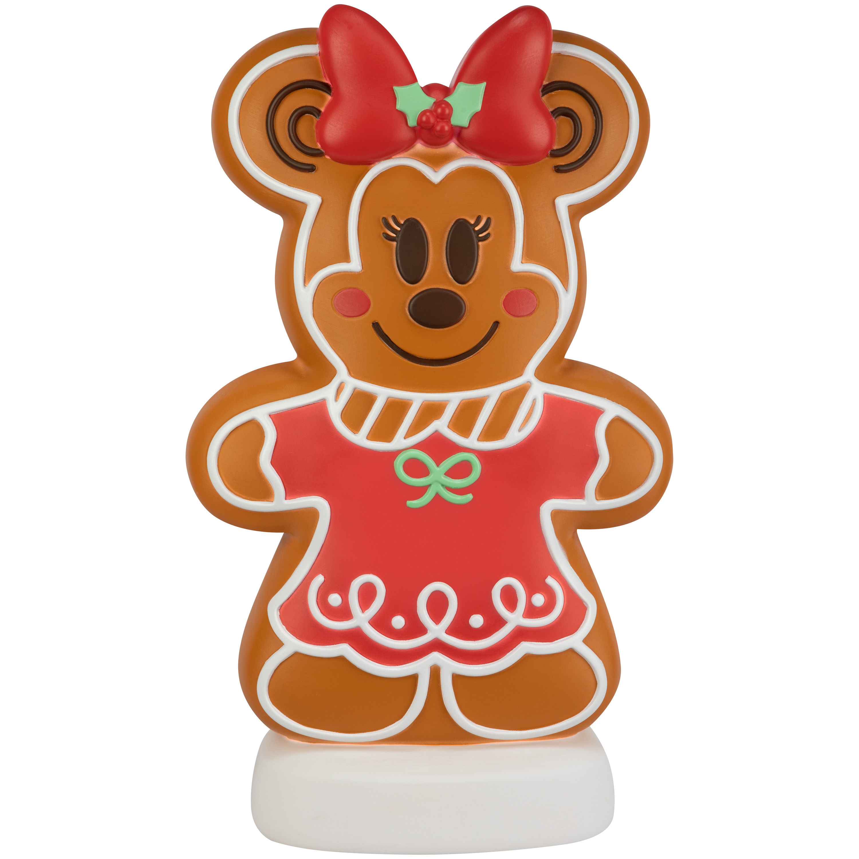 Disney Disney 24-in Minnie Mouse Gingerbread Christmas Blow Mold Decoration