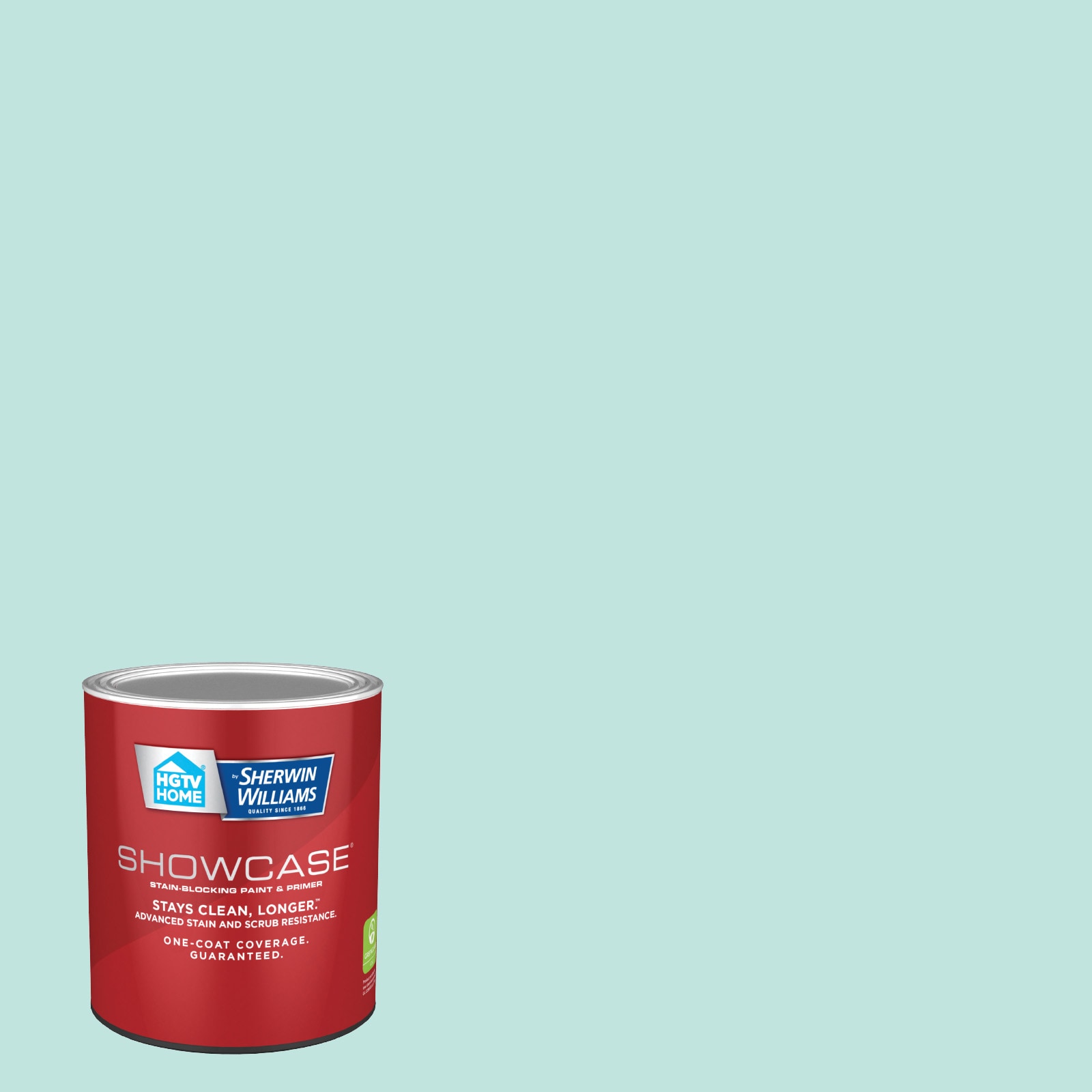 HGTV HOME by Sherwin-Williams 5007-7A-935219 Showcase Flat Mystic Sea 5007-7A Acrylic Interior Paint Paint + Primer ( 1-quart )