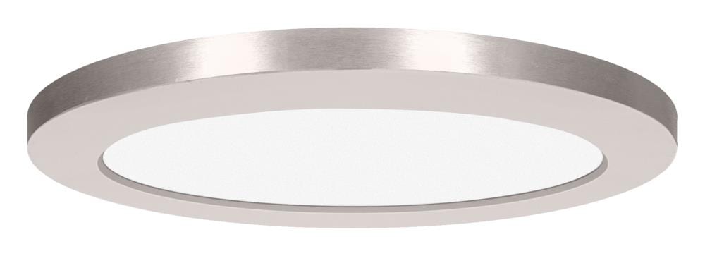 Access Lighting 20832LEDD-BS/ACR ModPLUS 1 -Light 12-in Brushed Steel Integrated LED Flush Mount Light