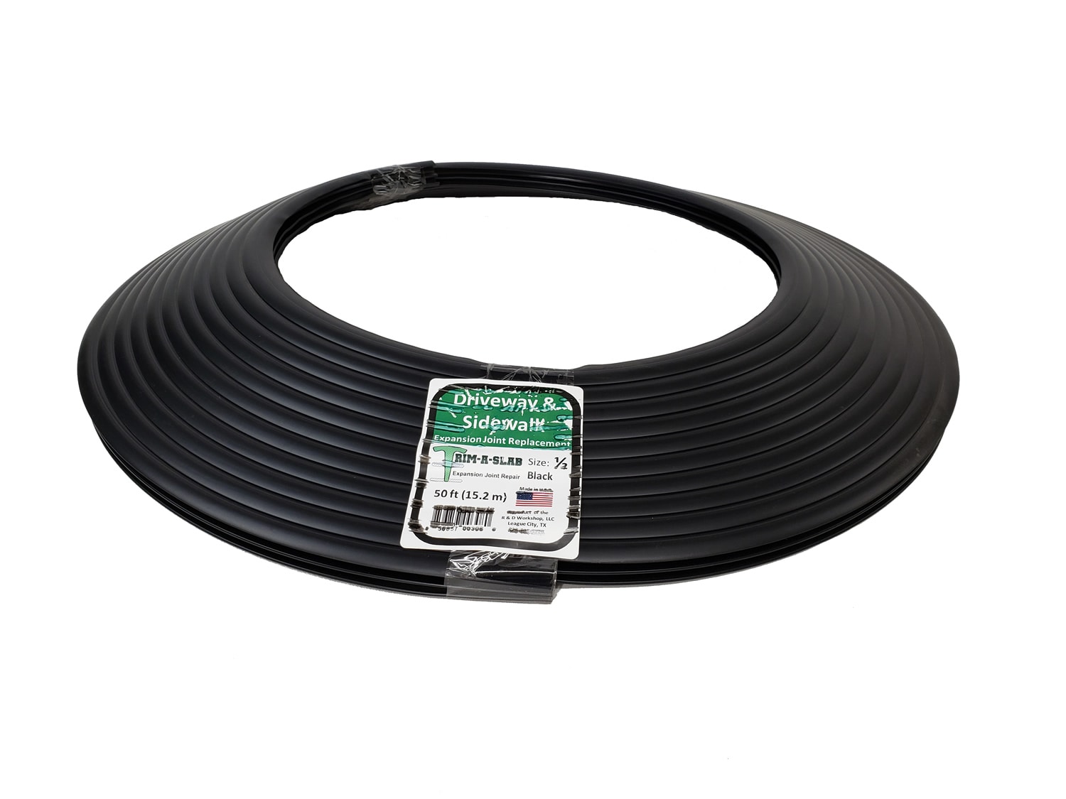 Trim-A-Slab 0.81-in x 0.5-in x 25-ft 1/2inch Black 25 foot Polyvinyl  Concrete Expansion Joints in the Concrete Expansion Joints department at