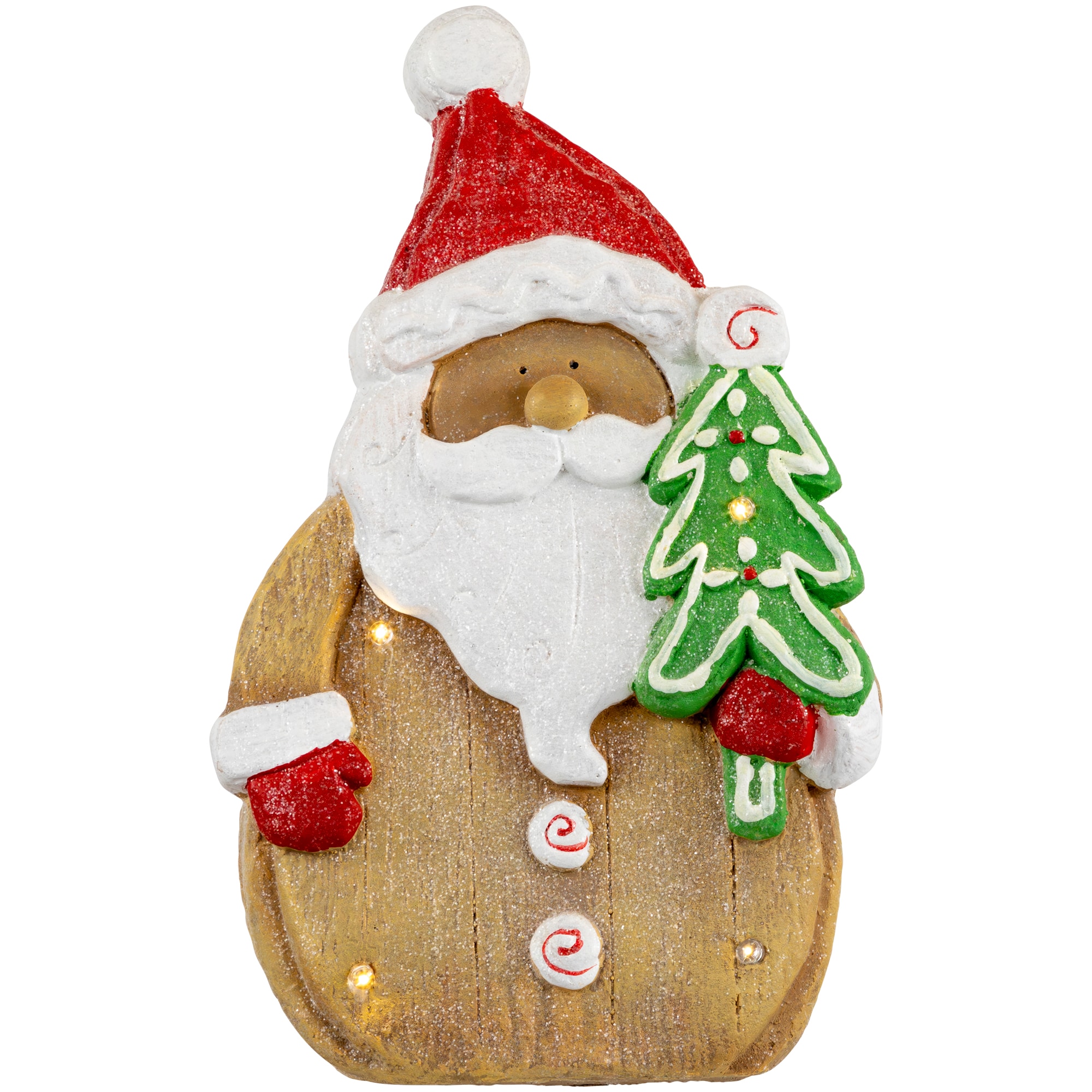 Northlight 35696996 15.5-in Lighted Santa Figurine