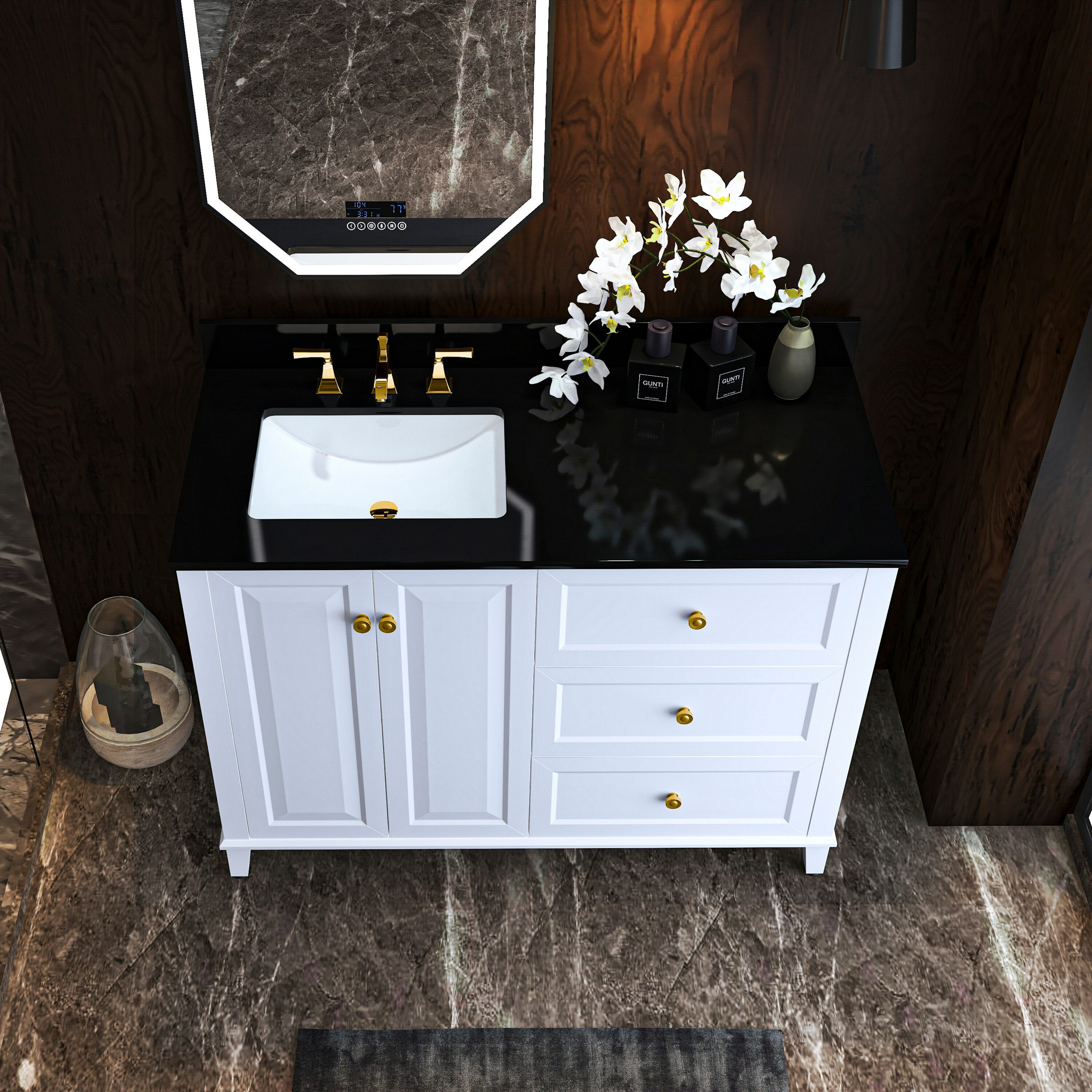 Ancerre Designs VTSMHANNAH48LWBGD Bath-Vanity-Combo - View #5