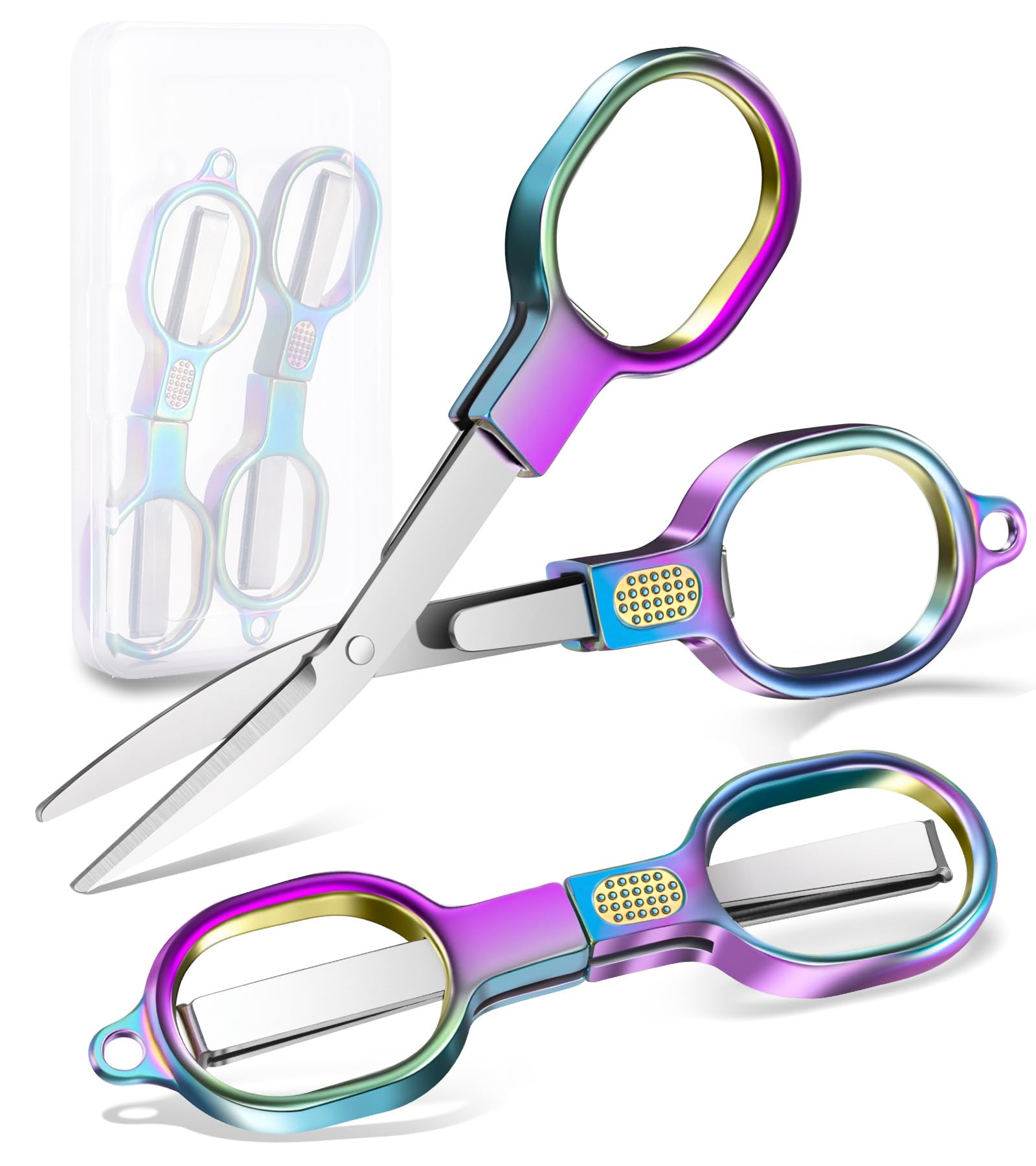 Linder Group Inc Folding travel scissors 2 pack TSA compliant mini ...