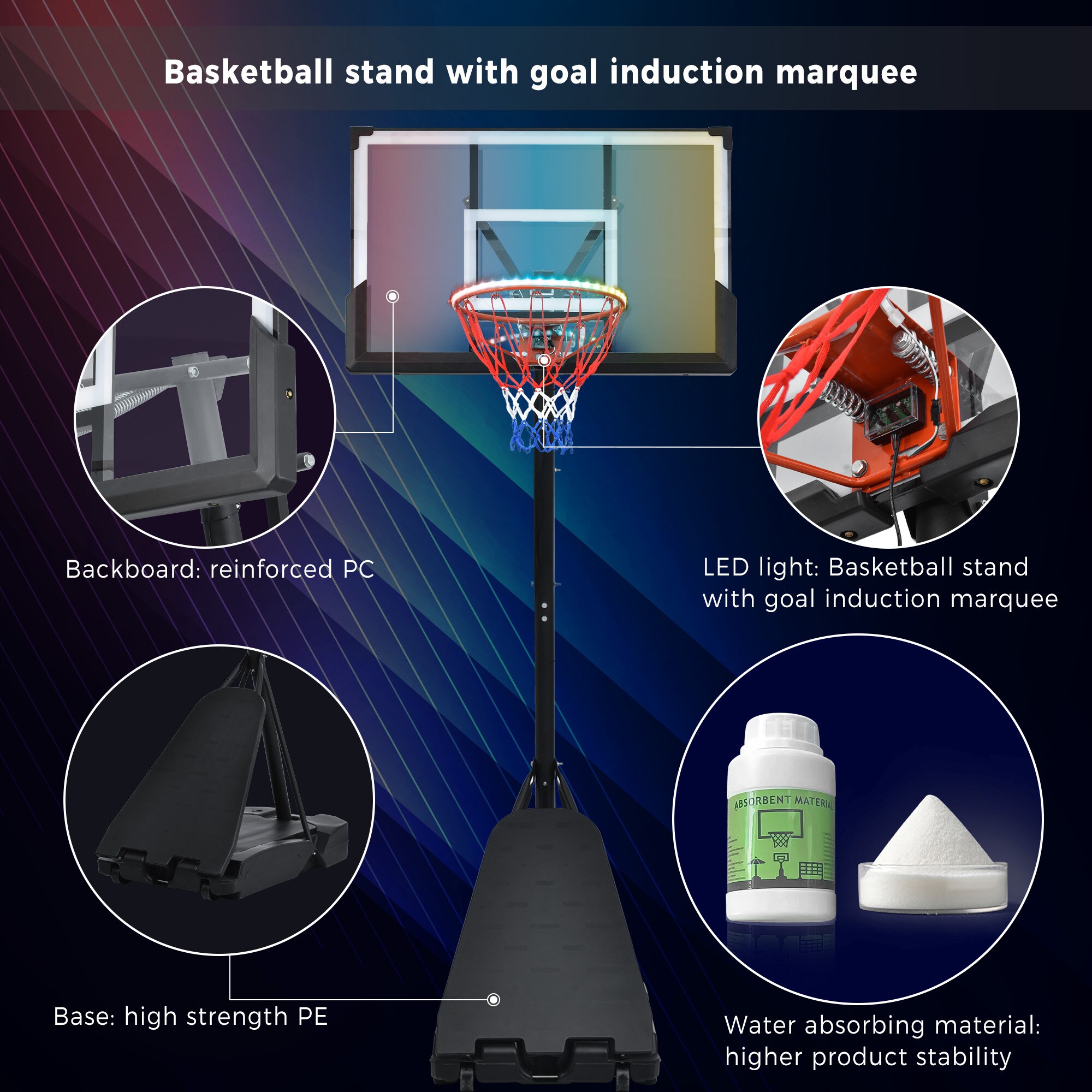 Flynama V-57638 Basketball-System - View #3