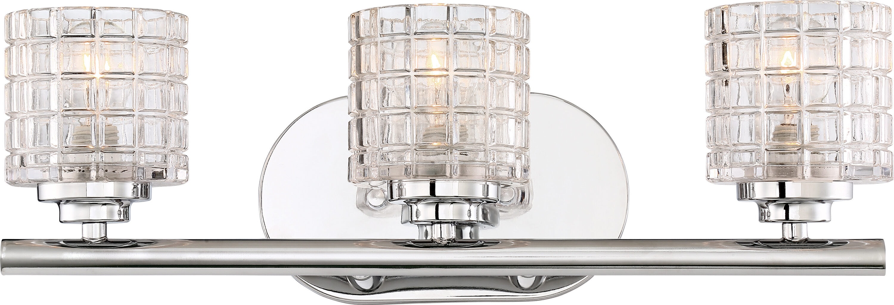 SATCO NUVO 60/6443 Votive 3-Light Vanity with Clear Glass