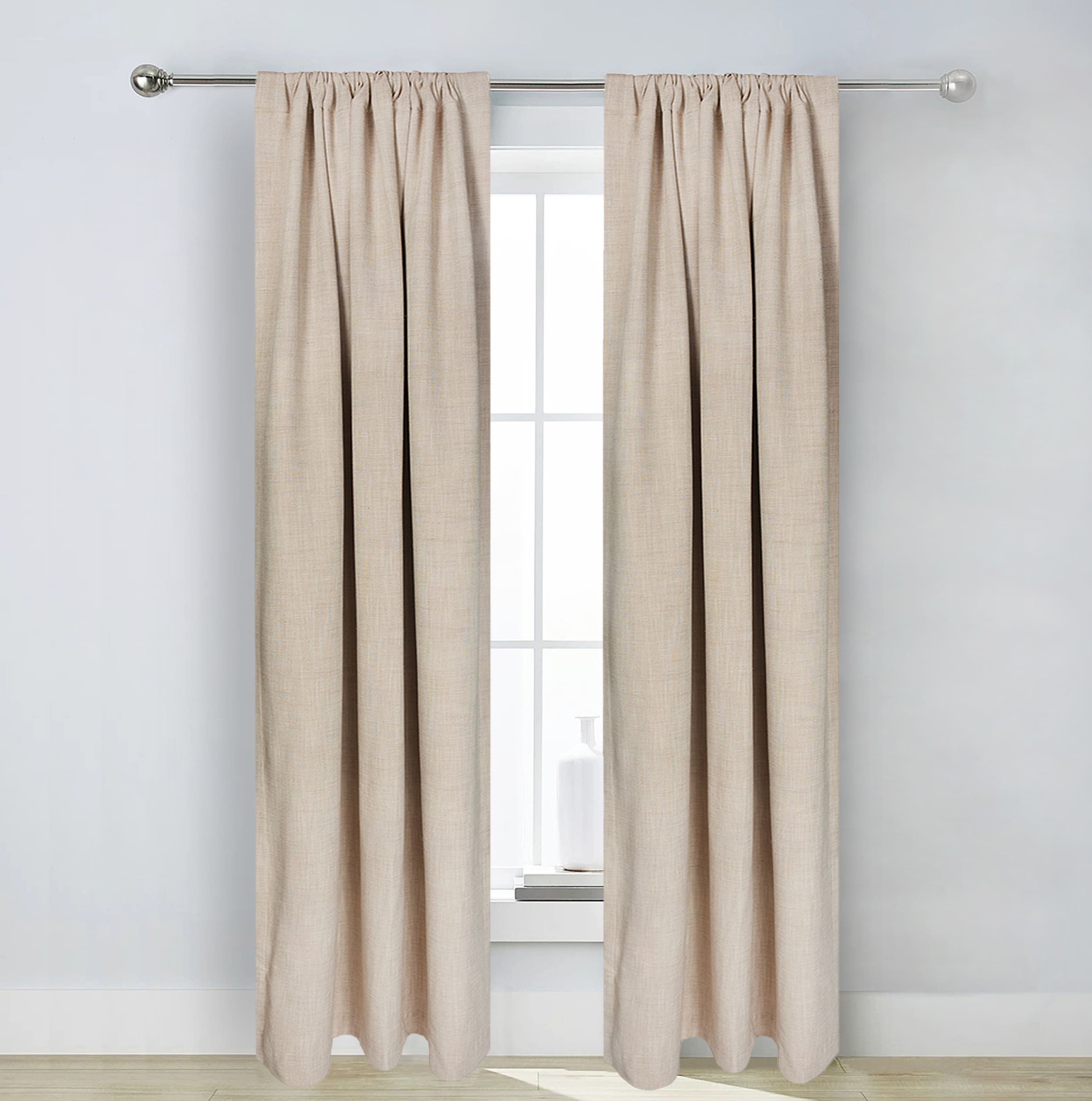 allen + roth 36029 84-in ACORN Blackout Interlined Back tab Curtain panel pair