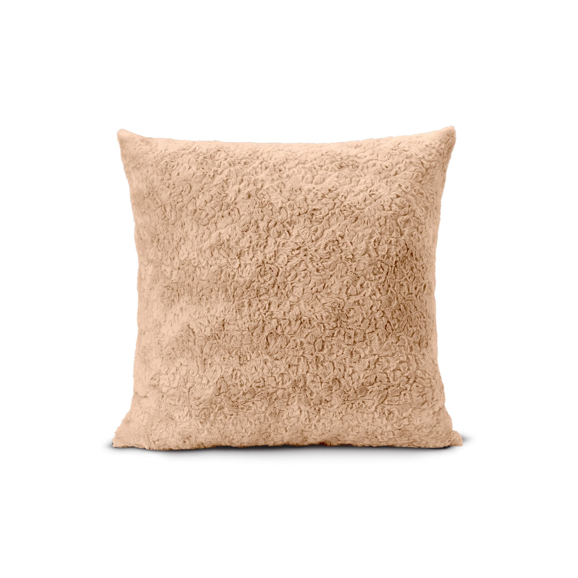 Northwest HGTV Curlicue Faux Fur Pillow Nomadic Desert 18 x 18 inches