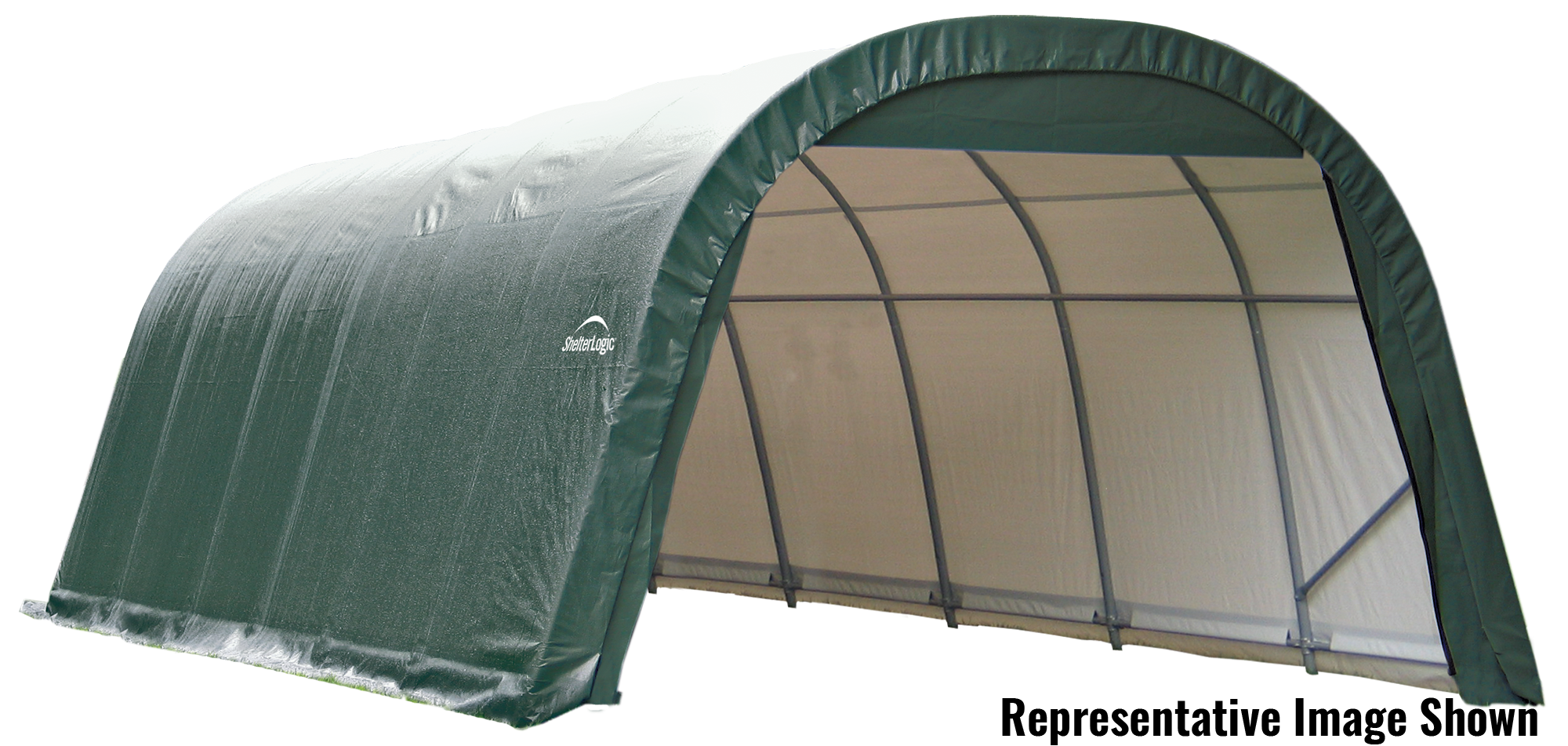 ShelterLogic 13.2 ft x 27.83 ft Canopy Storage Shelter in the Garage Buildings department at Lowes