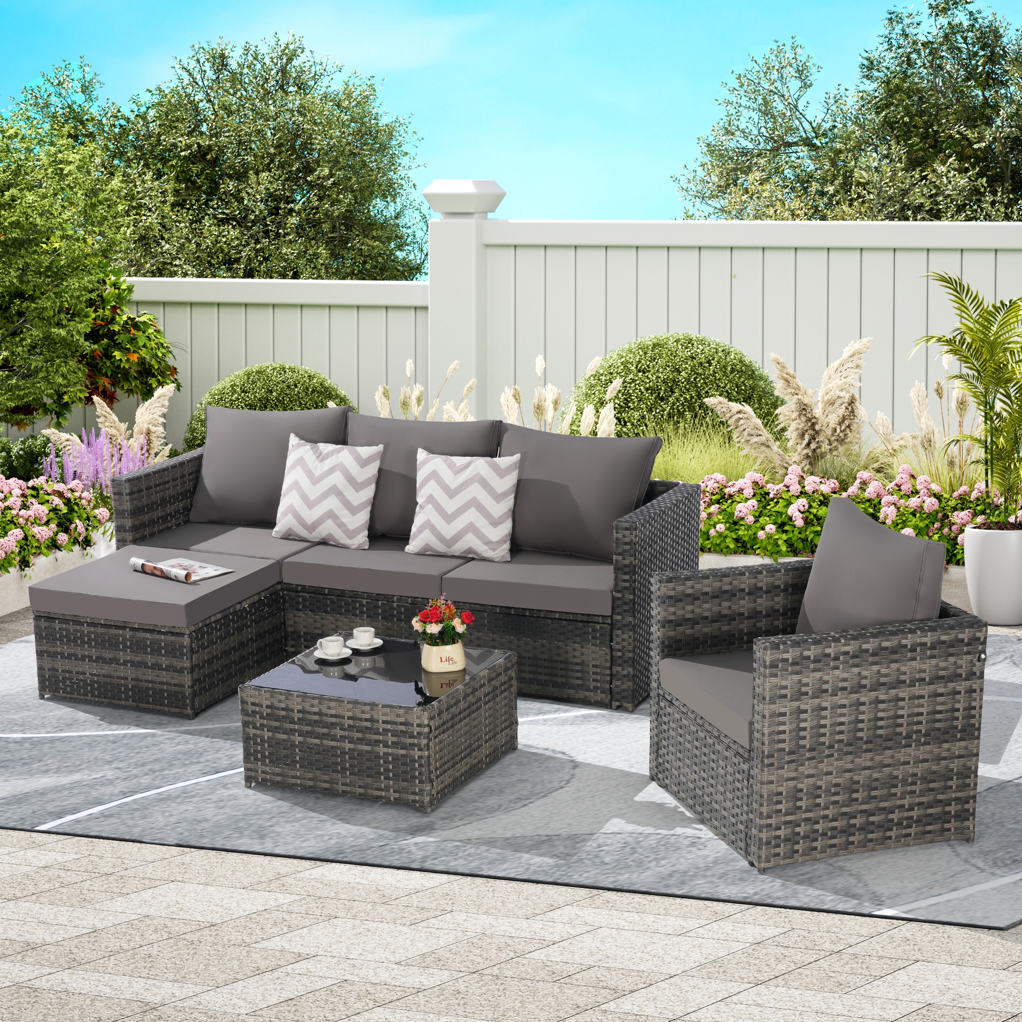 Forclover MONLDS04DG Patio-Conversation-Sets - View #2