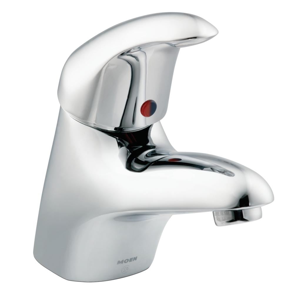 M-DURA Chrome Single Hole 1-handle Commercial Bathroom Sink Faucet | - Moen 8417F05