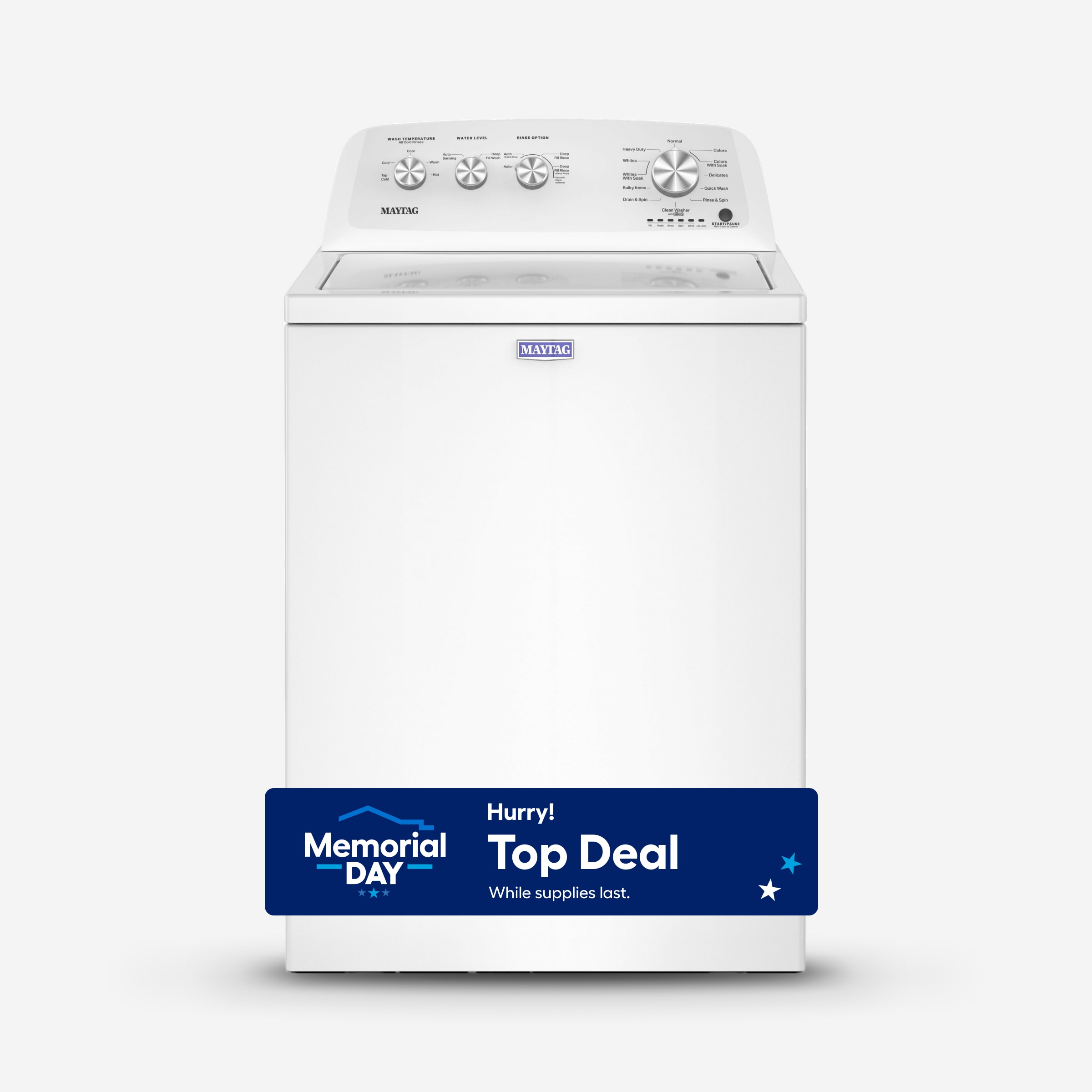 Maytag MVW4005SW 3.8-cu ft High Efficiency Agitator Top-Load Washer ( White )