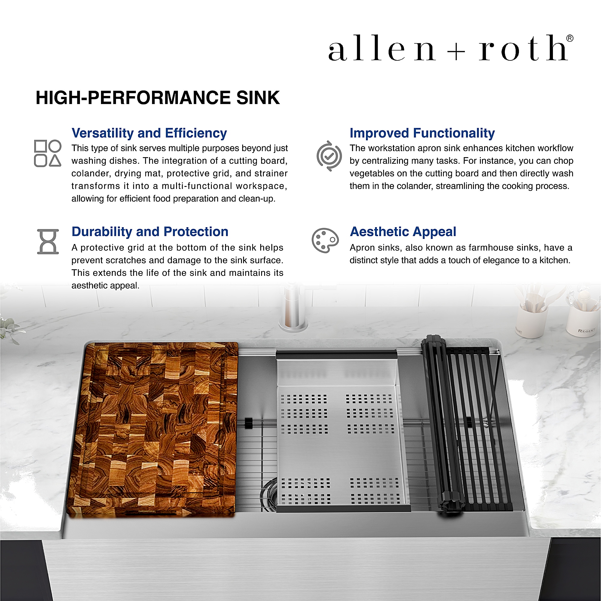 allen + roth FSU1ZAS3322LA19 Kitchen-Sinks - View #7