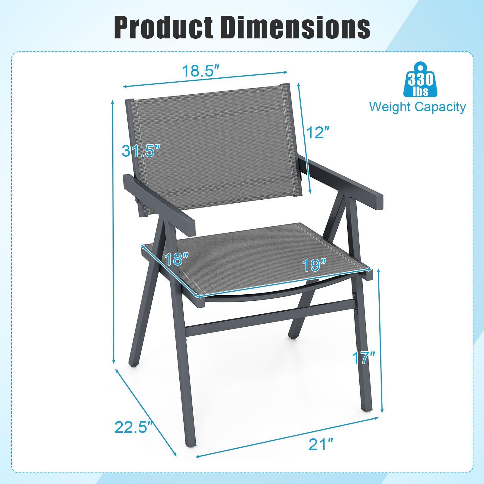 YERIVA O12411GR2DH Patio-Chairs - View #8